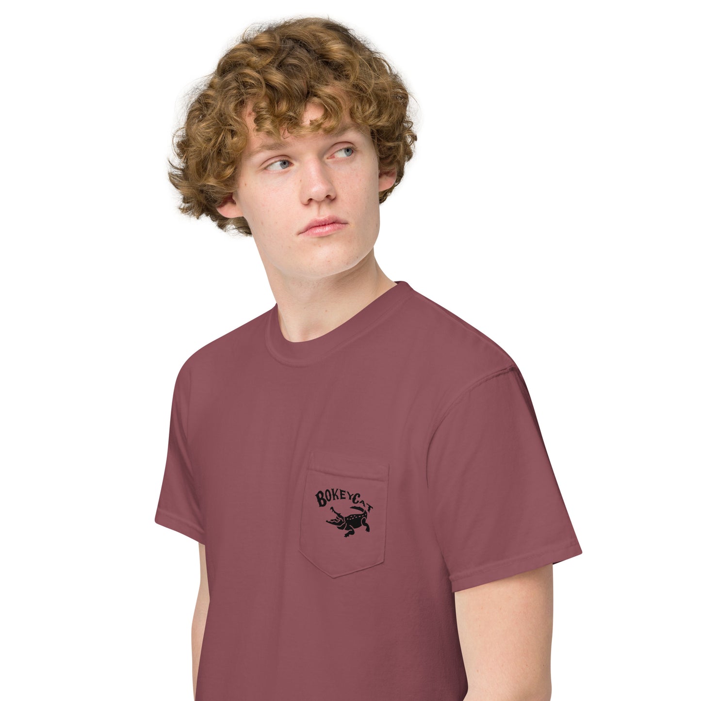 BokeyCat garment-dyed pocket t-shirt