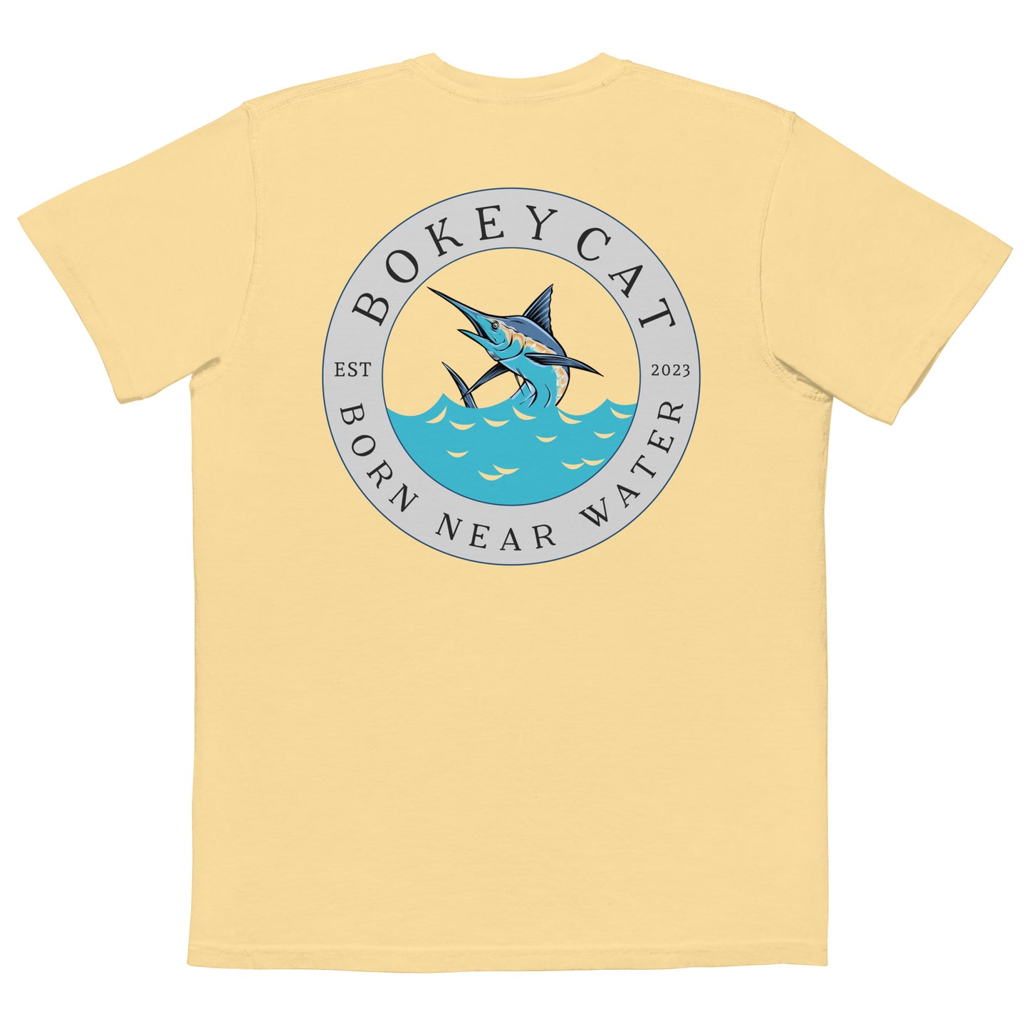 BokeyCat garment-dyed pocket t-shirt