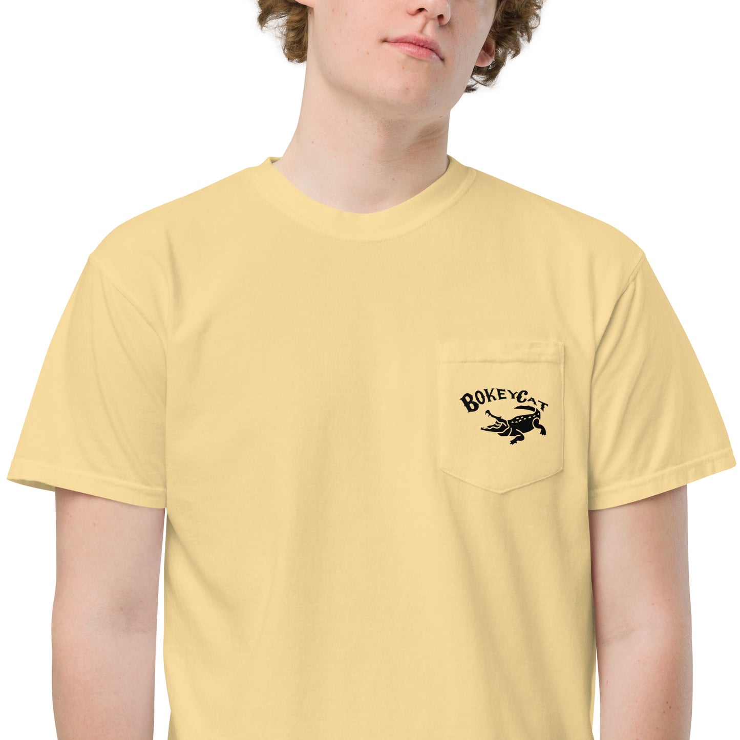 BokeyCat garment-dyed pocket t-shirt
