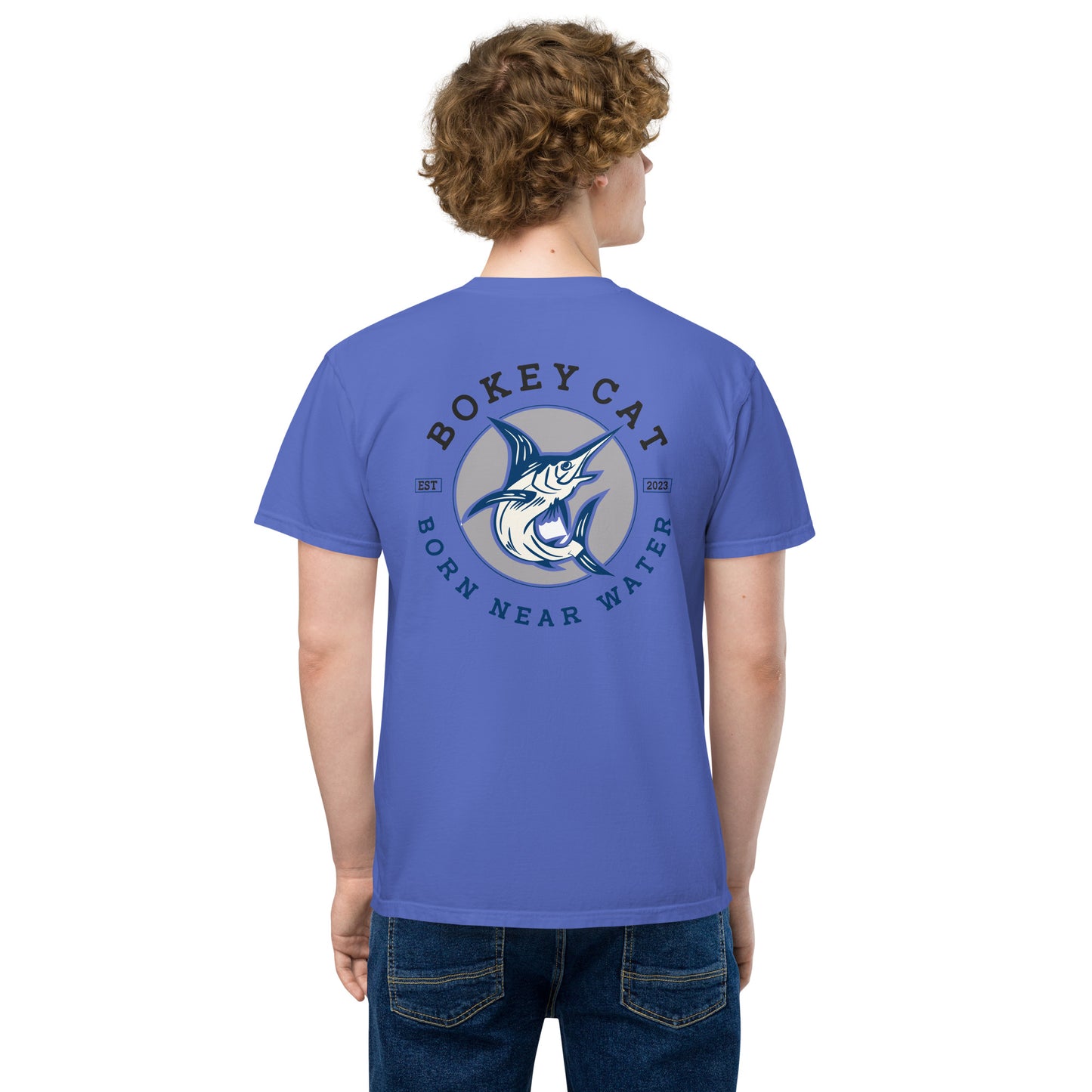 BokeyCat garment-dyed pocket t-shirt