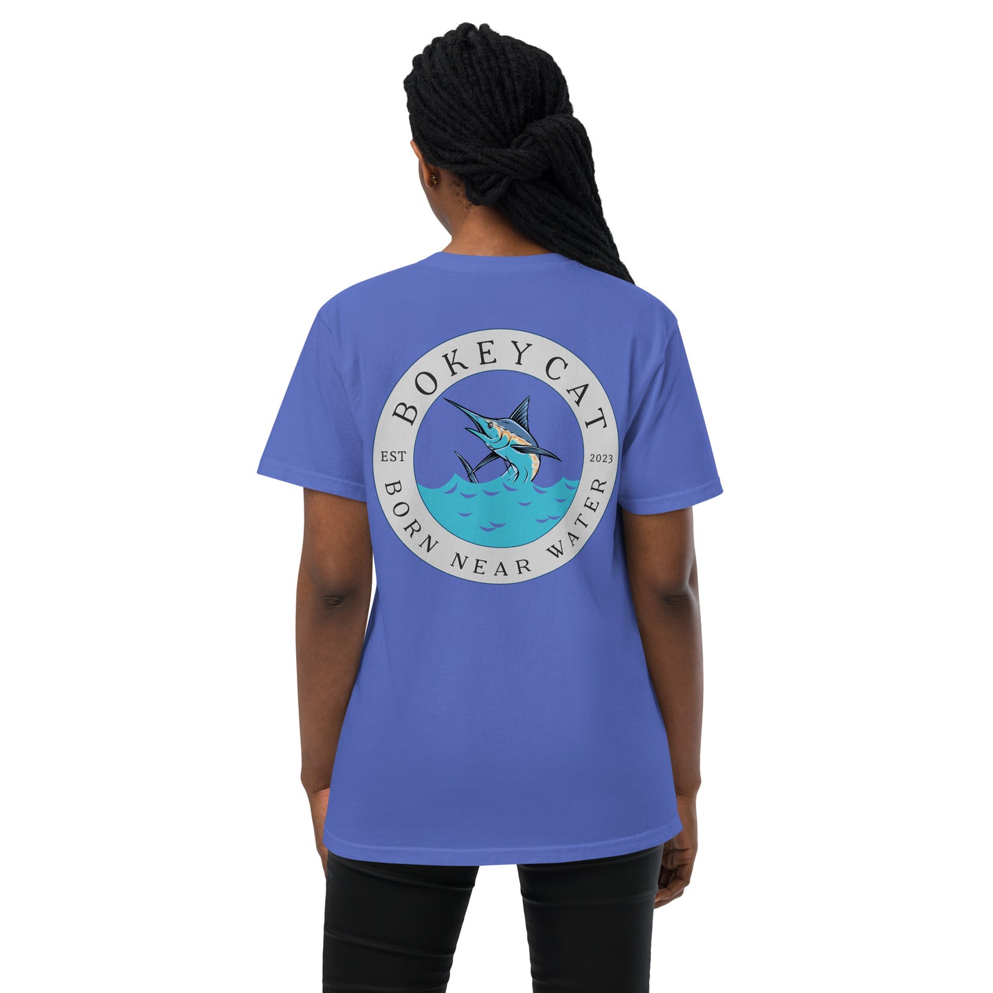 BokeyCat garment-dyed pocket t-shirt