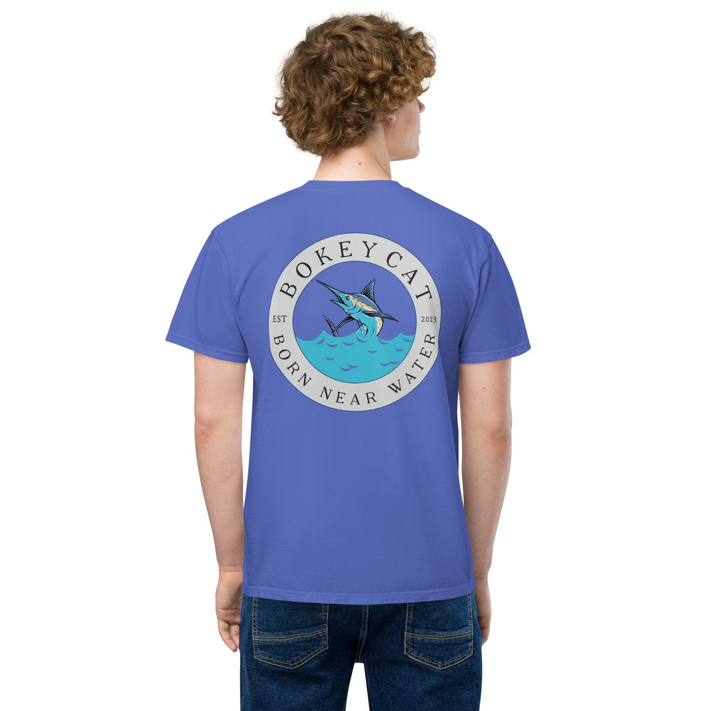 BokeyCat garment-dyed pocket t-shirt