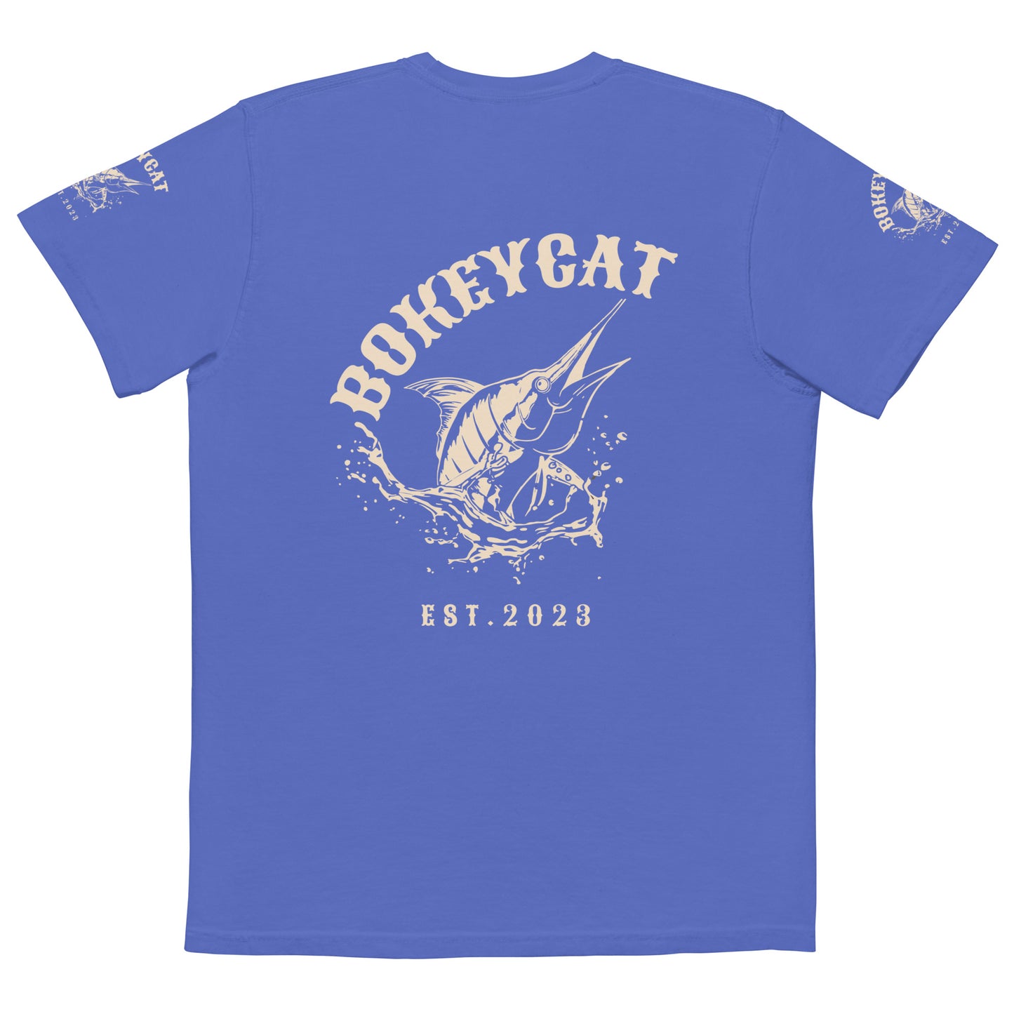 BokeyCat garment-dyed pocket t-shirt