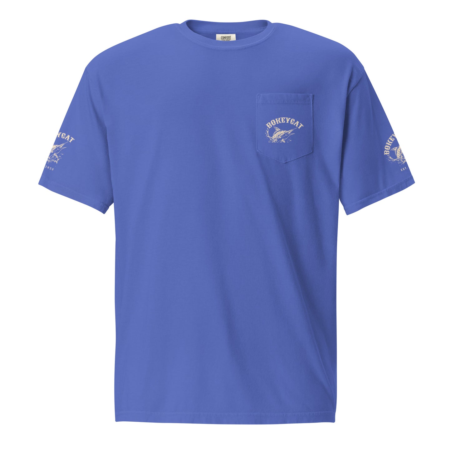 BokeyCat garment-dyed pocket t-shirt