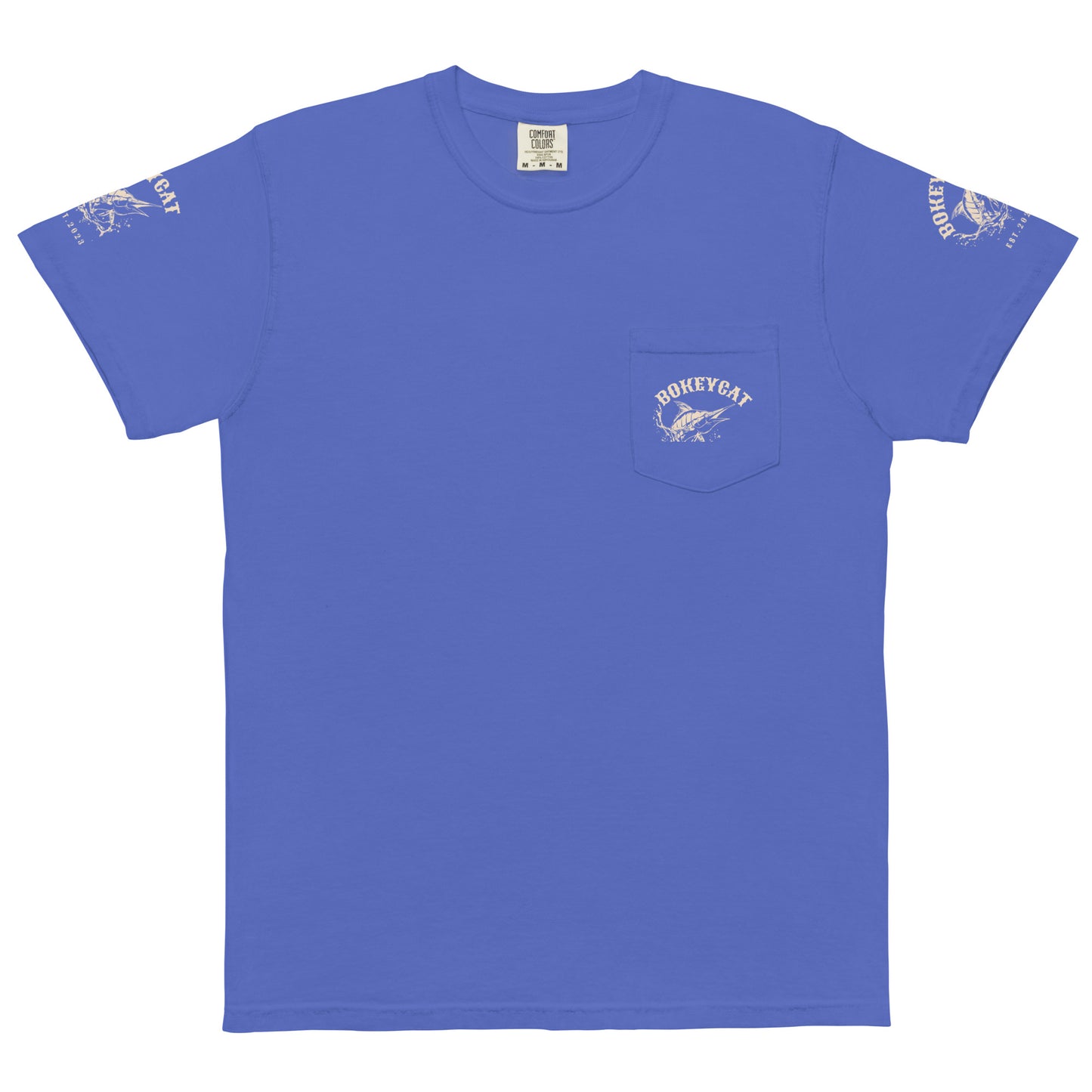 BokeyCat garment-dyed pocket t-shirt