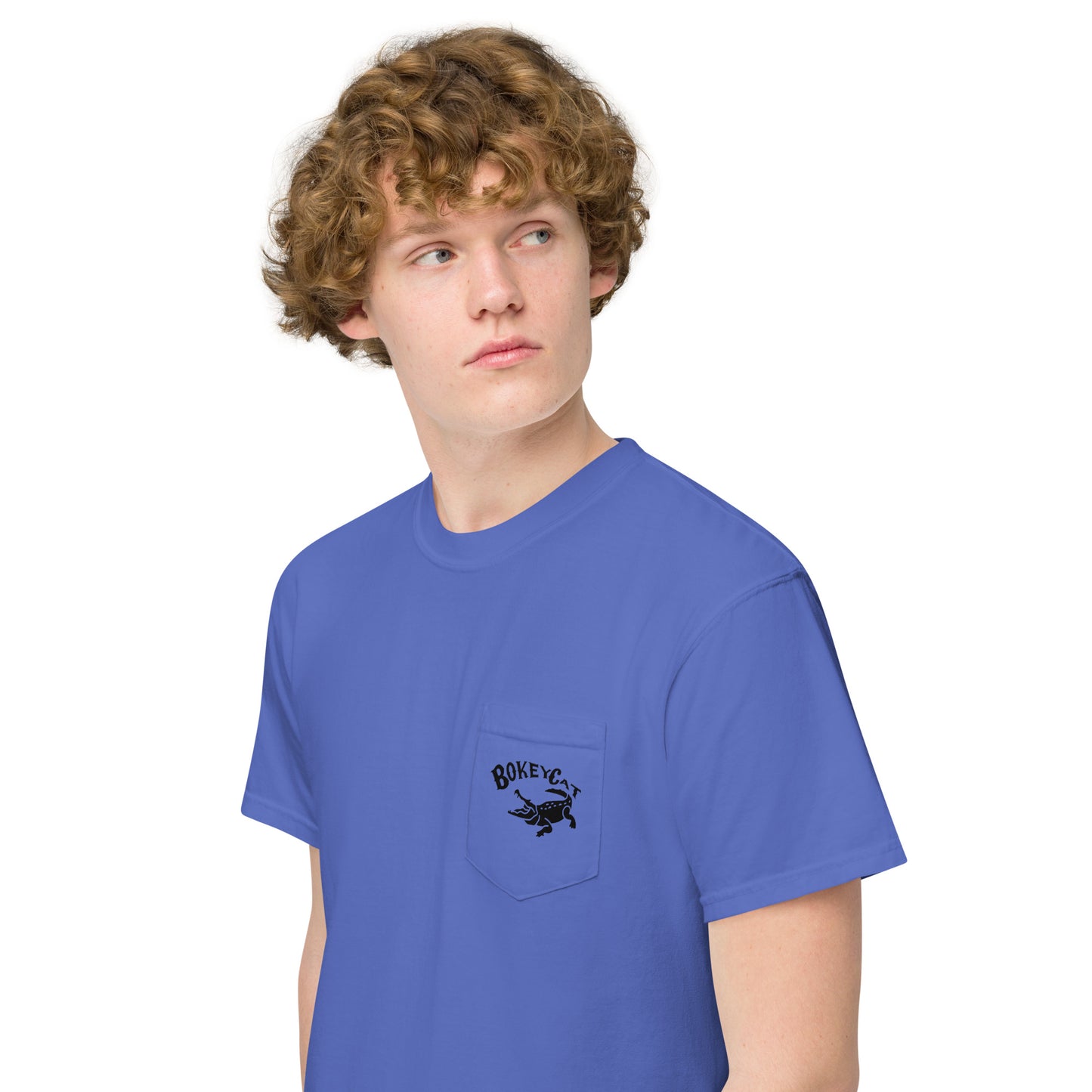 BokeyCat garment-dyed pocket t-shirt