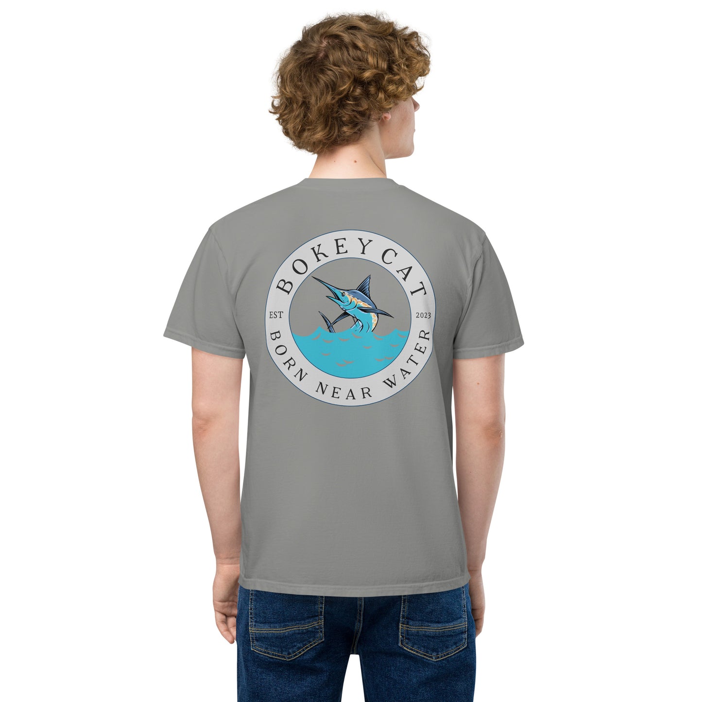 BokeyCat garment-dyed pocket t-shirt