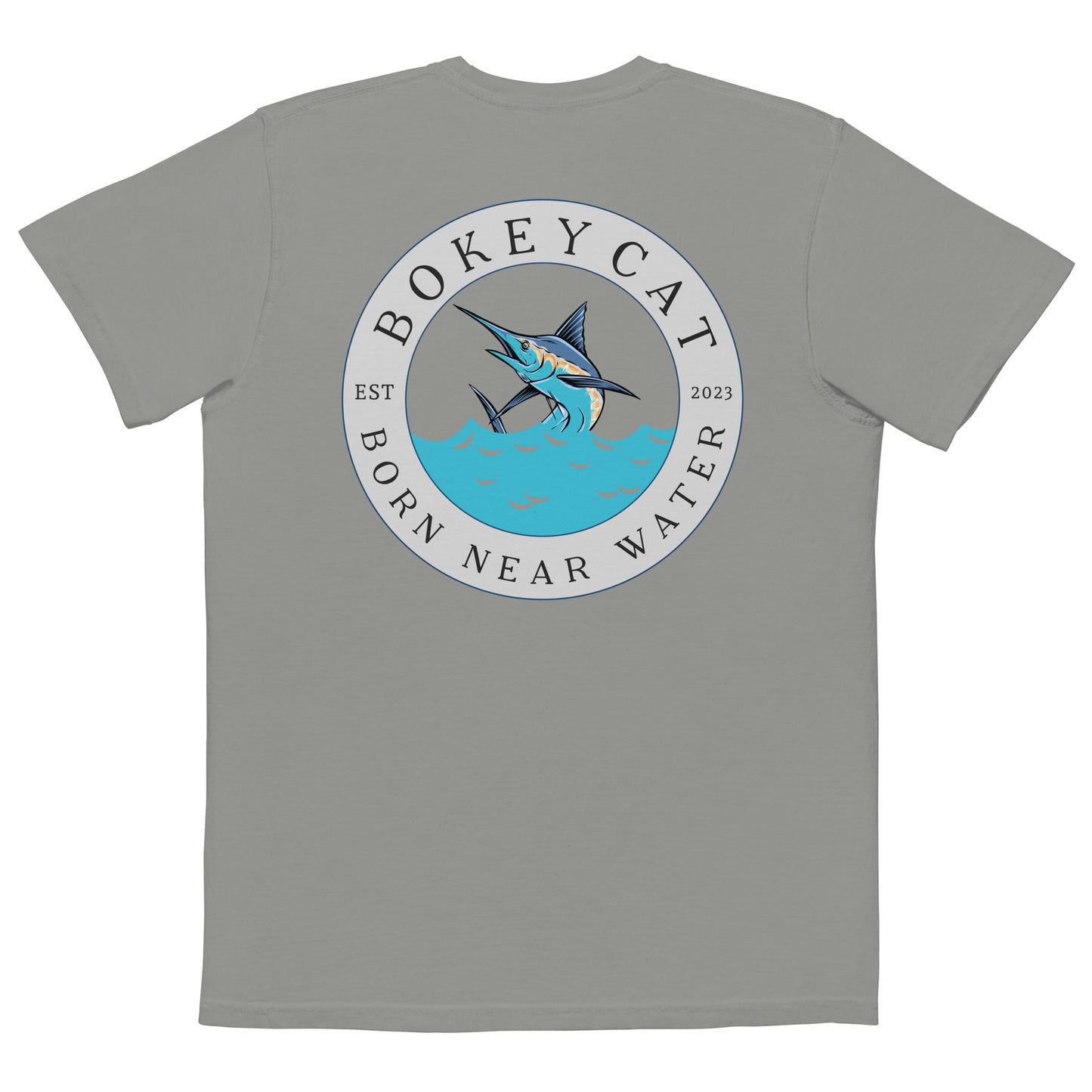 BokeyCat garment-dyed pocket t-shirt