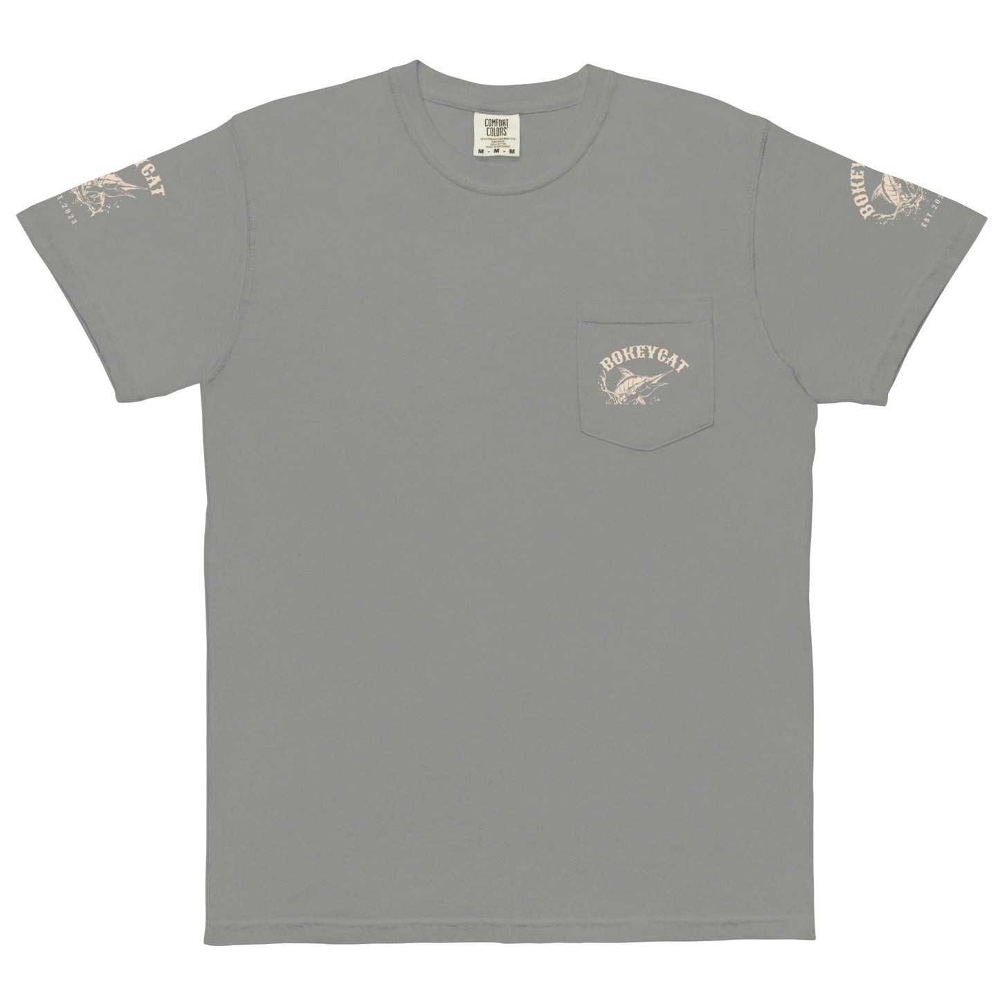 BokeyCat garment-dyed pocket t-shirt