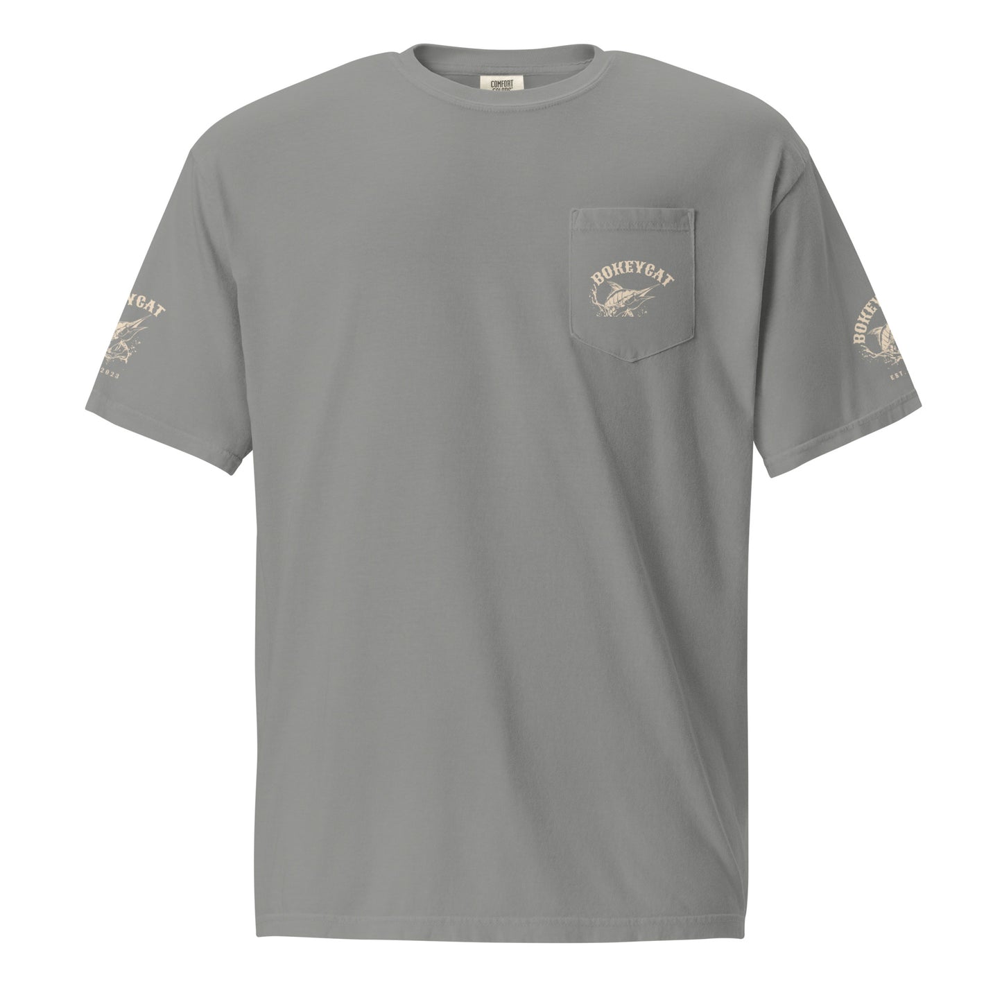 BokeyCat garment-dyed pocket t-shirt