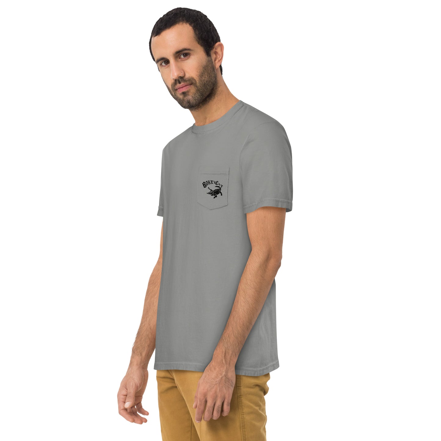 BokeyCat garment-dyed pocket t-shirt
