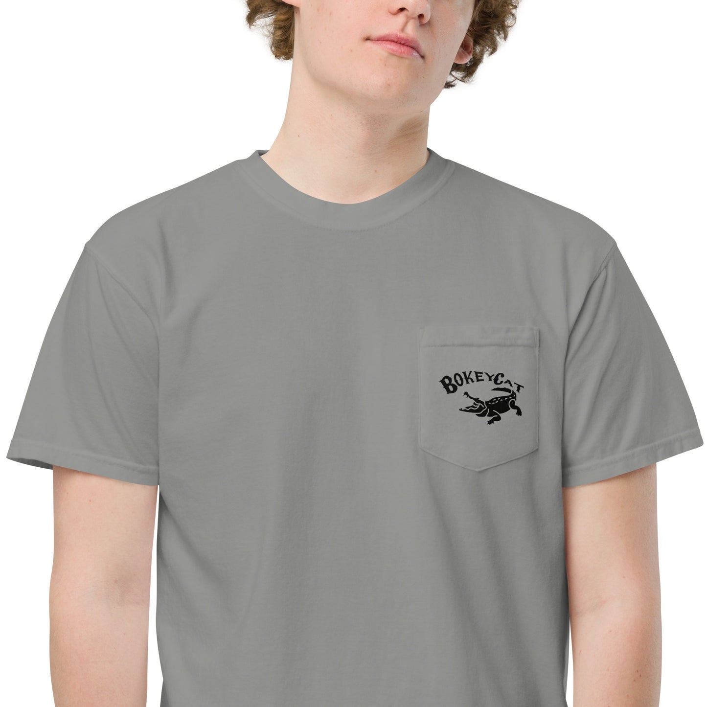 BokeyCat garment-dyed pocket t-shirt