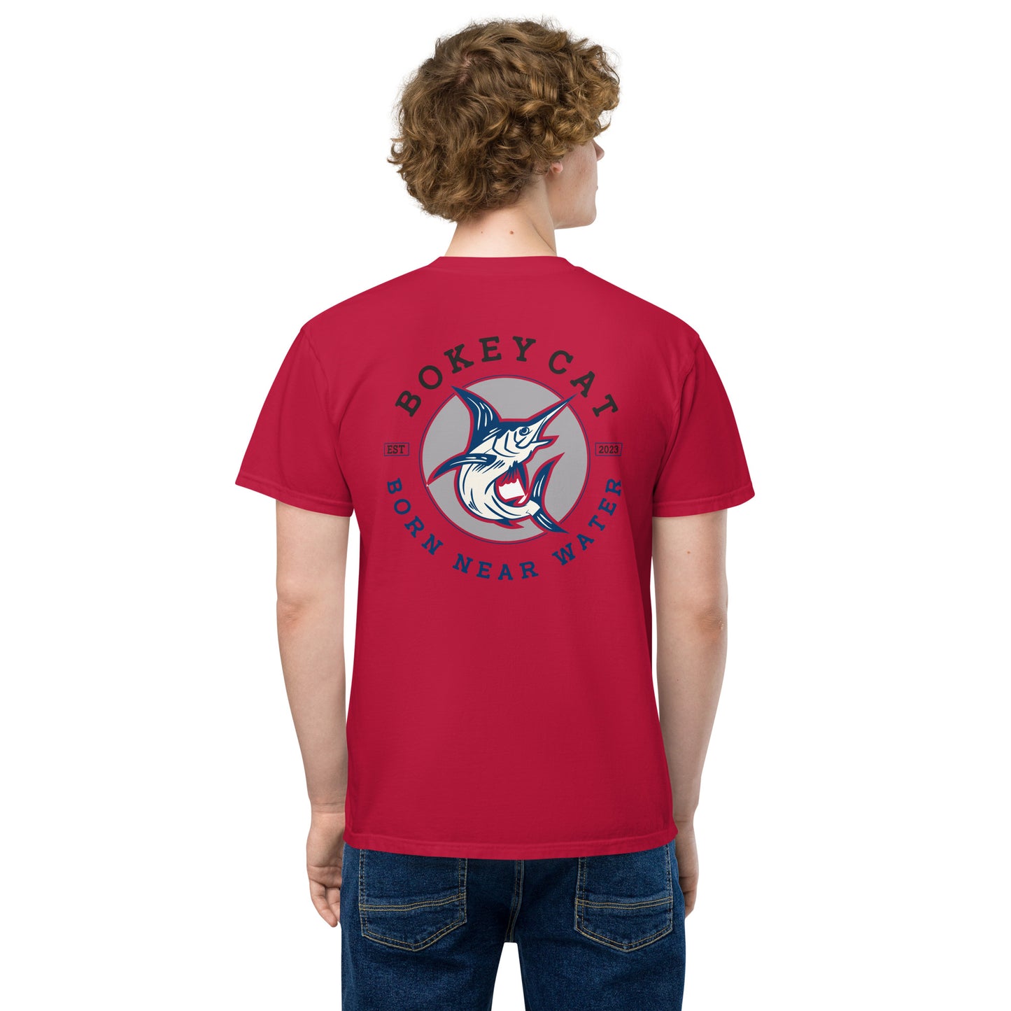 BokeyCat garment-dyed pocket t-shirt