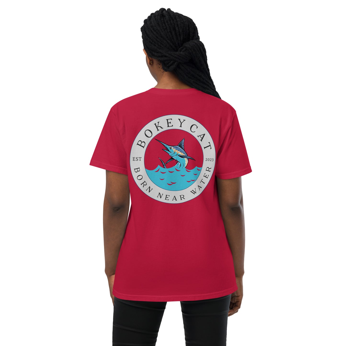 BokeyCat garment-dyed pocket t-shirt