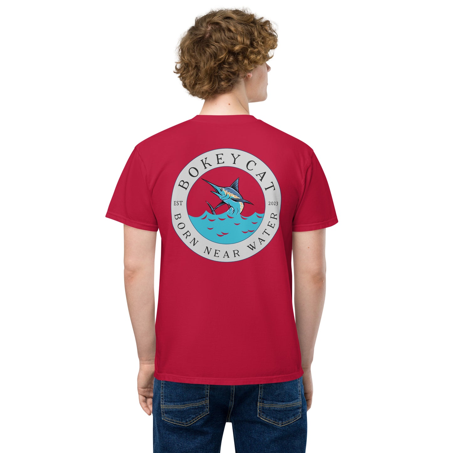 BokeyCat garment-dyed pocket t-shirt