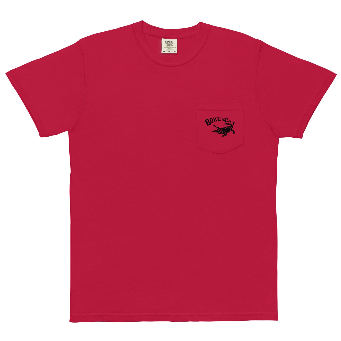 BokeyCat garment-dyed pocket t-shirt