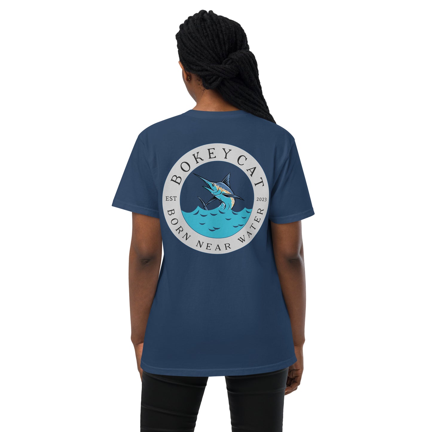 BokeyCat garment-dyed pocket t-shirt