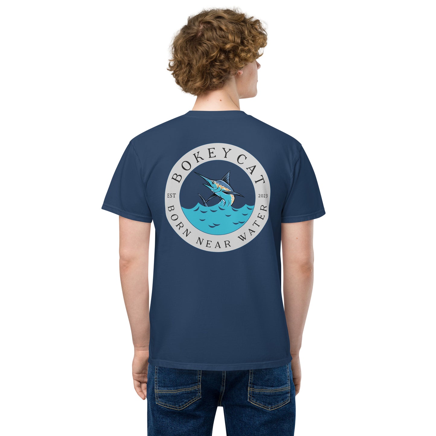 BokeyCat garment-dyed pocket t-shirt