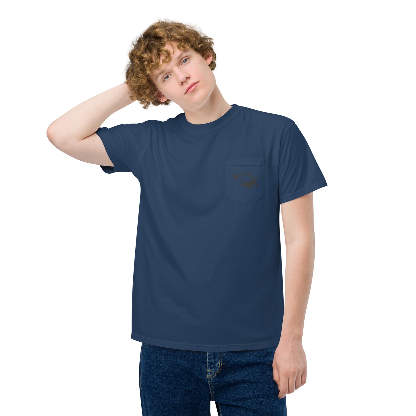 BokeyCat garment-dyed pocket t-shirt