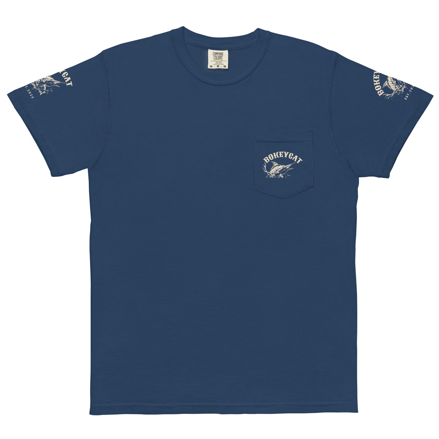 BokeyCat garment-dyed pocket t-shirt