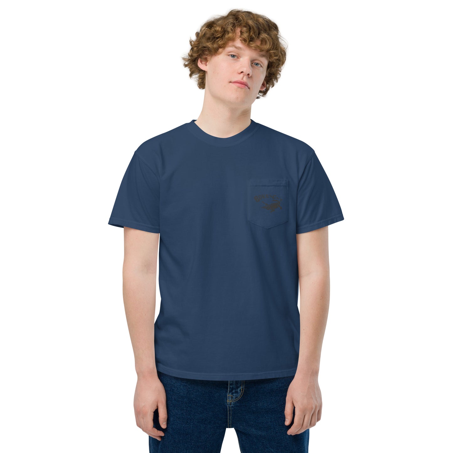 BokeyCat garment-dyed pocket t-shirt