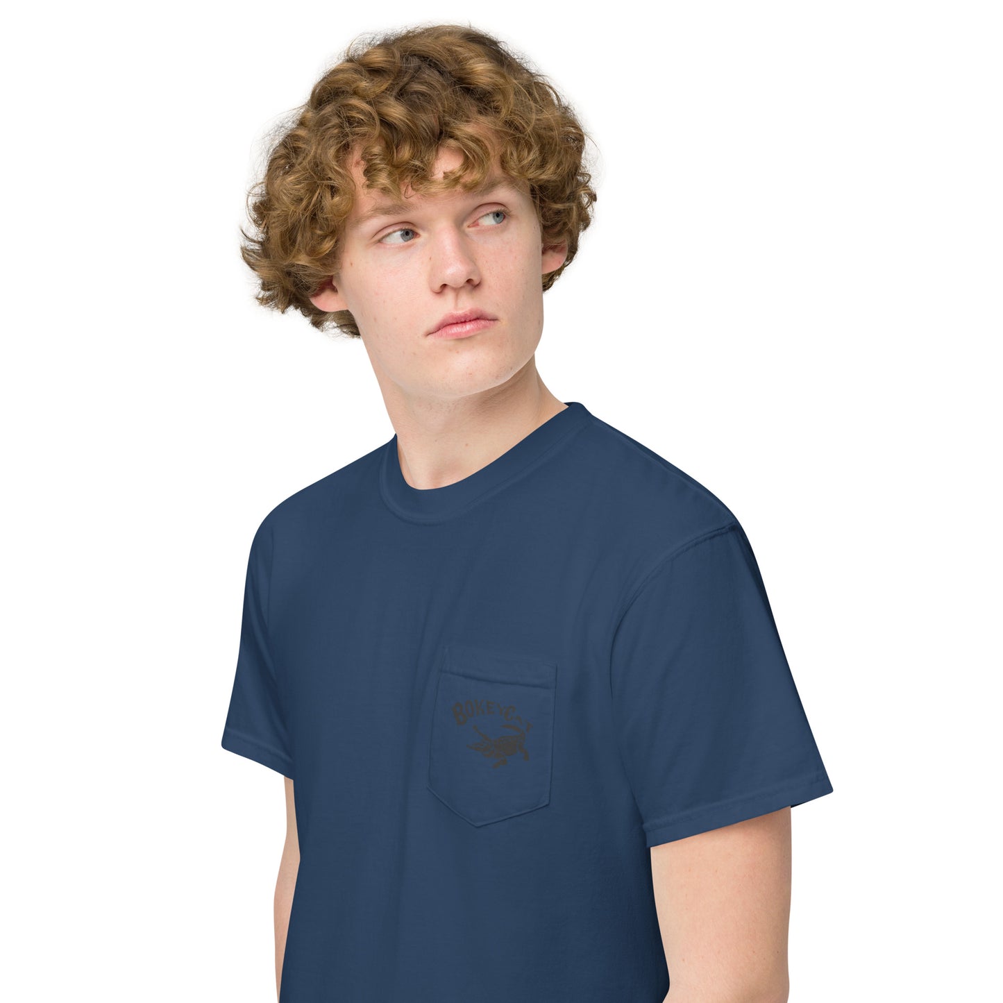 BokeyCat garment-dyed pocket t-shirt