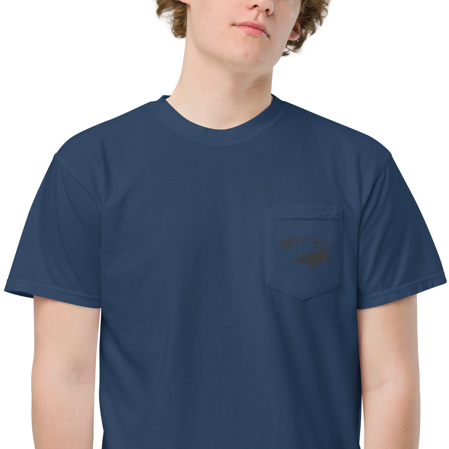 BokeyCat garment-dyed pocket t-shirt