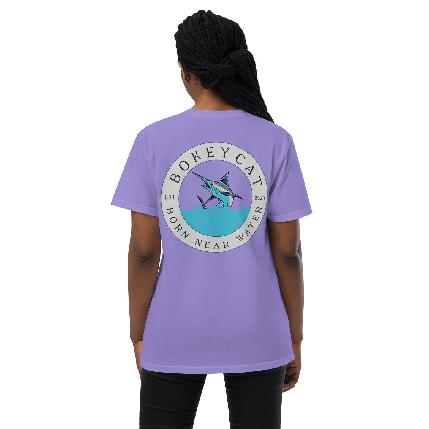 BokeyCat garment-dyed pocket t-shirt
