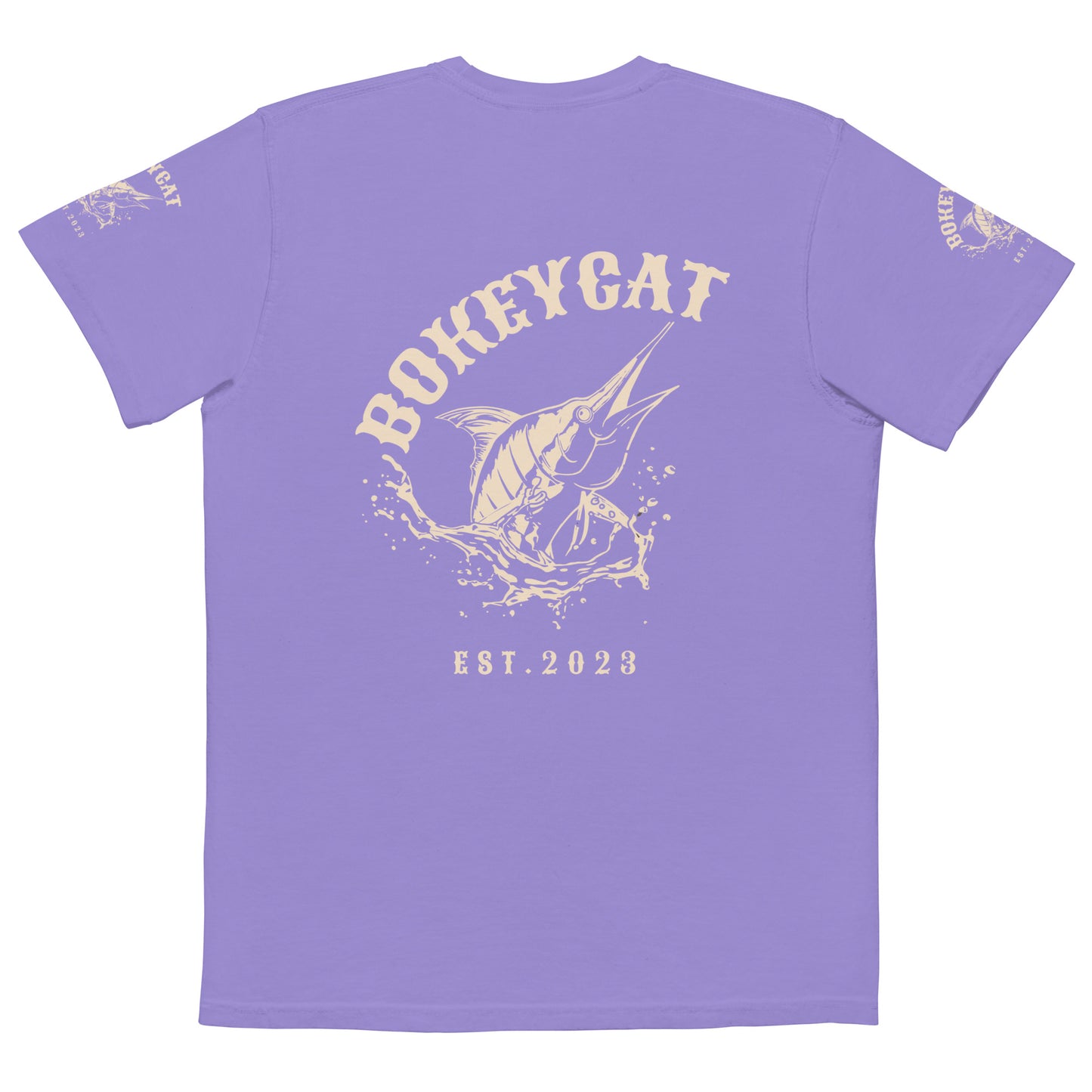 BokeyCat garment-dyed pocket t-shirt