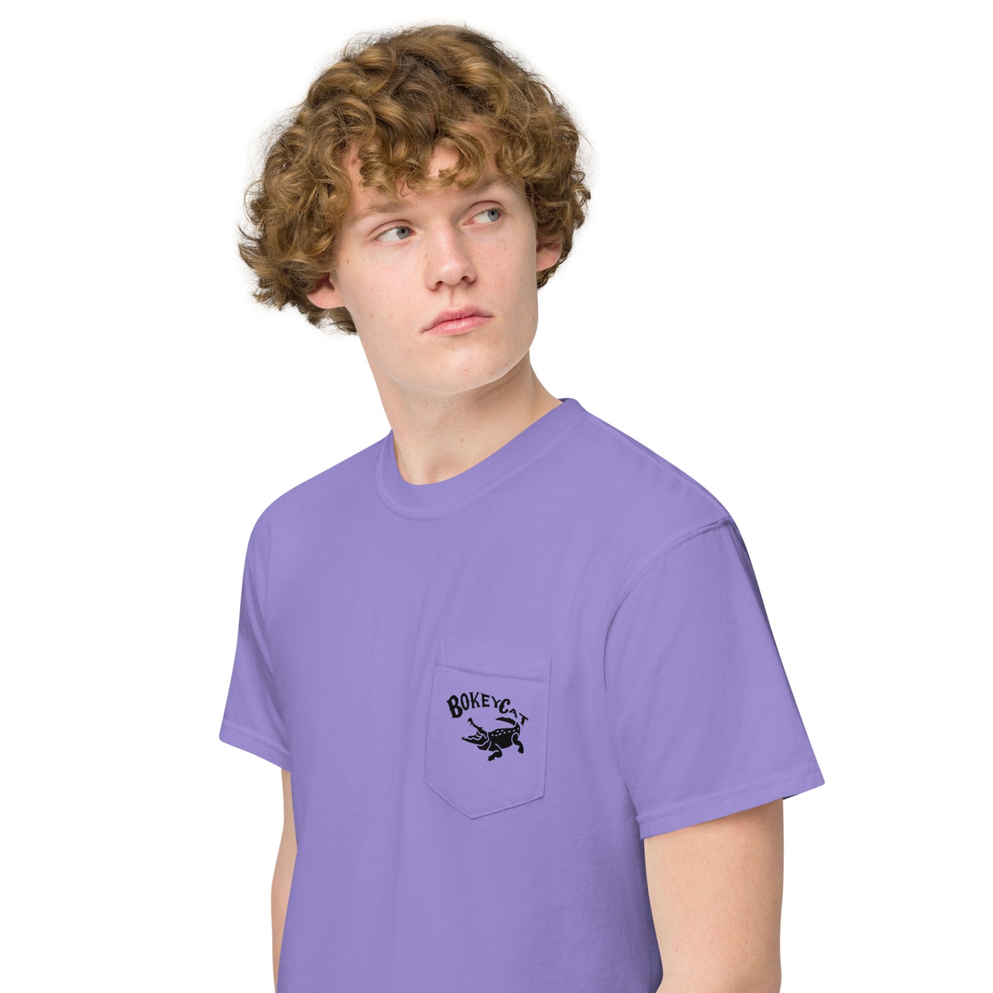BokeyCat garment-dyed pocket t-shirt