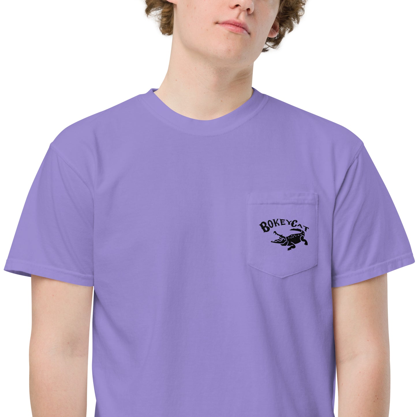 BokeyCat garment-dyed pocket t-shirt