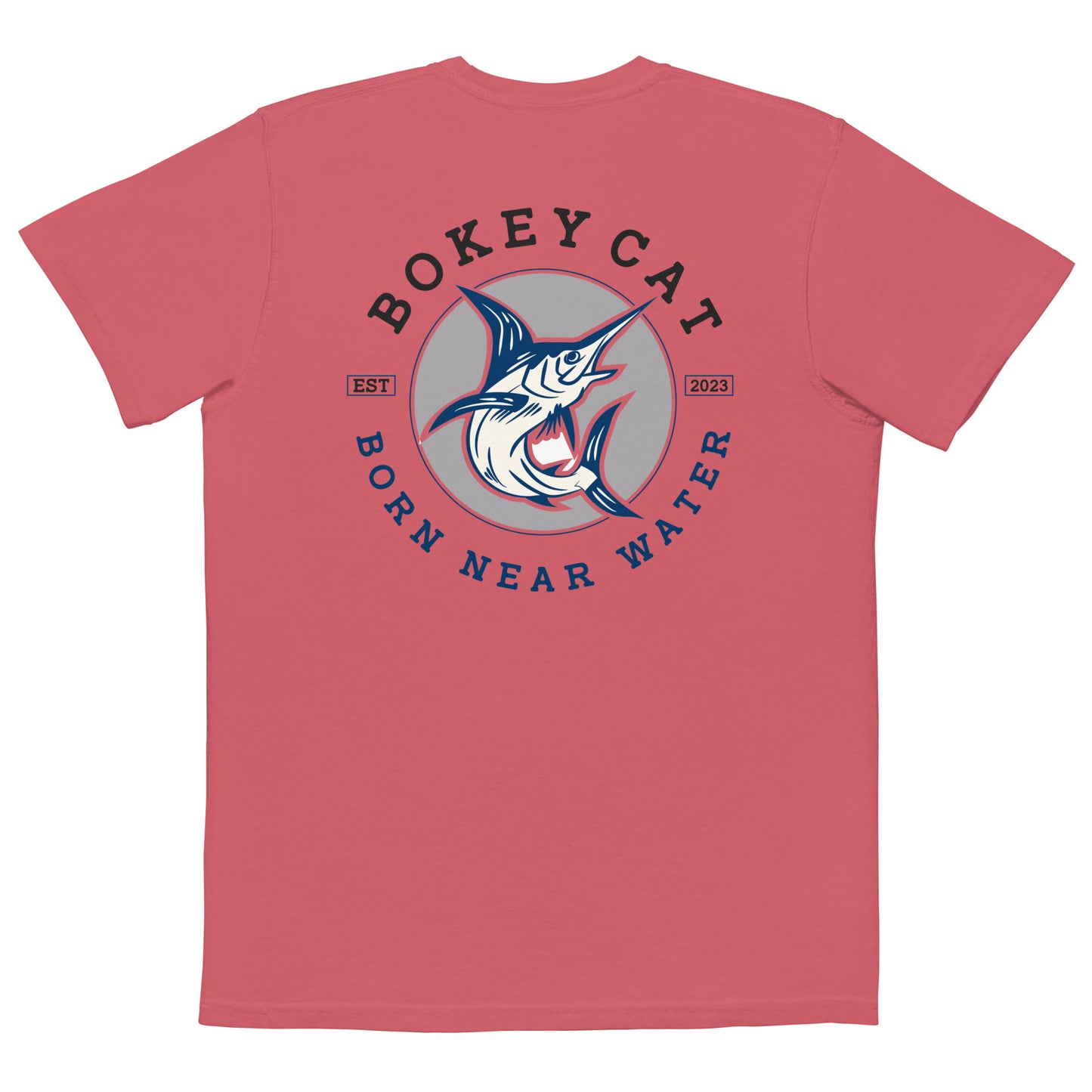 BokeyCat garment-dyed pocket t-shirt