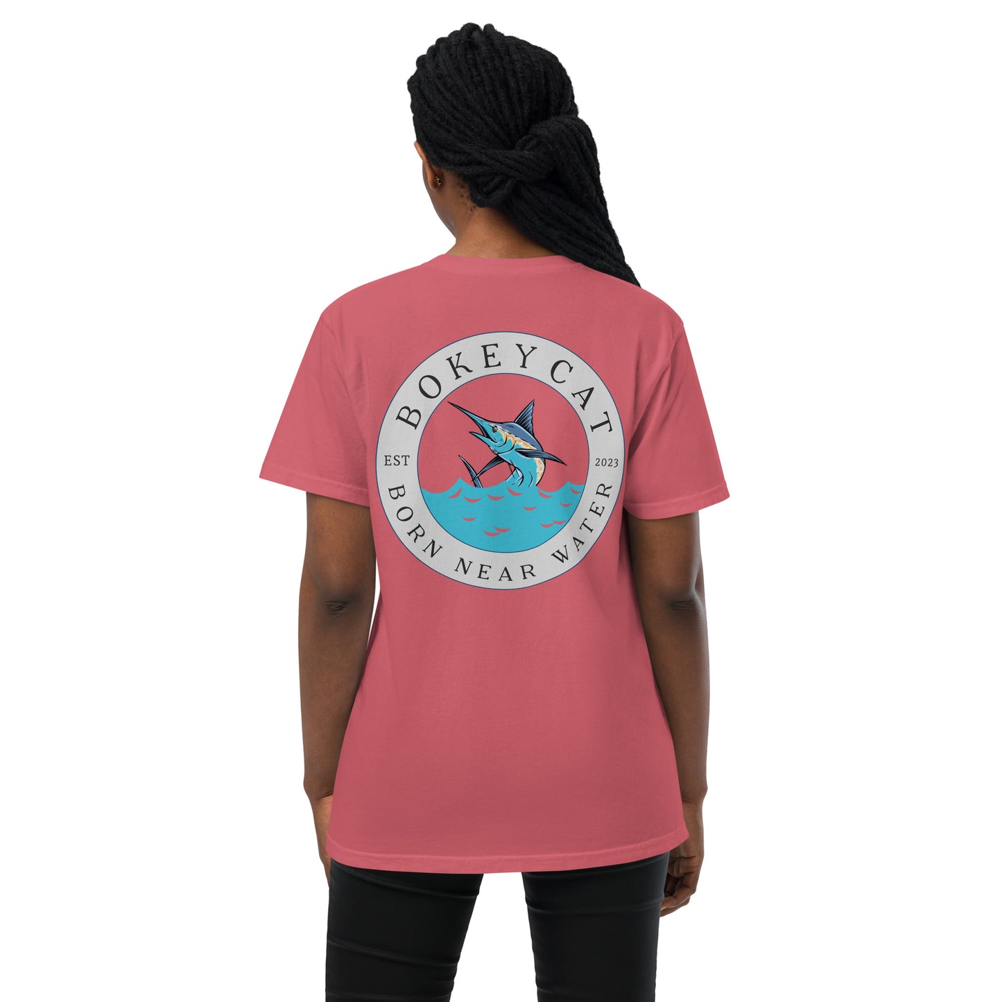 BokeyCat garment-dyed pocket t-shirt