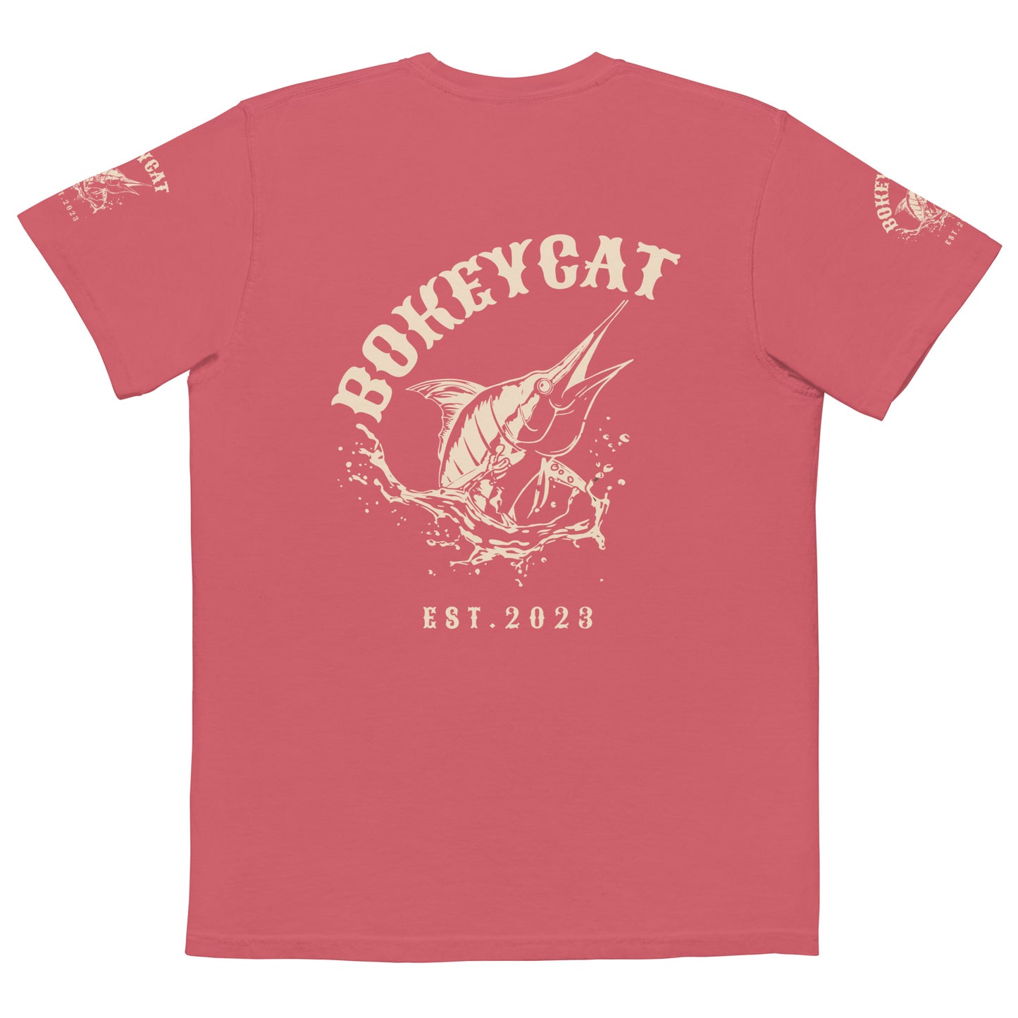 BokeyCat garment-dyed pocket t-shirt
