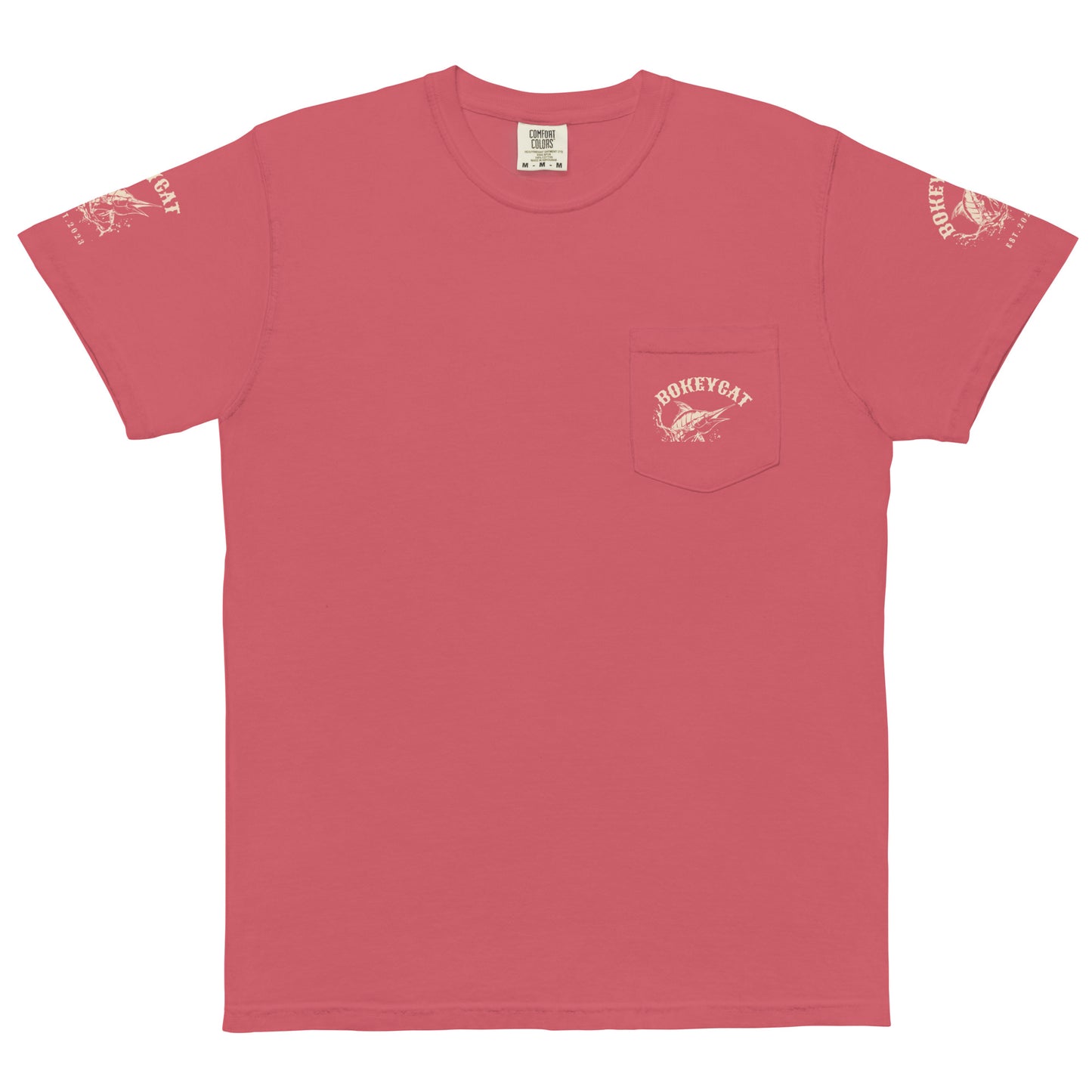 BokeyCat garment-dyed pocket t-shirt