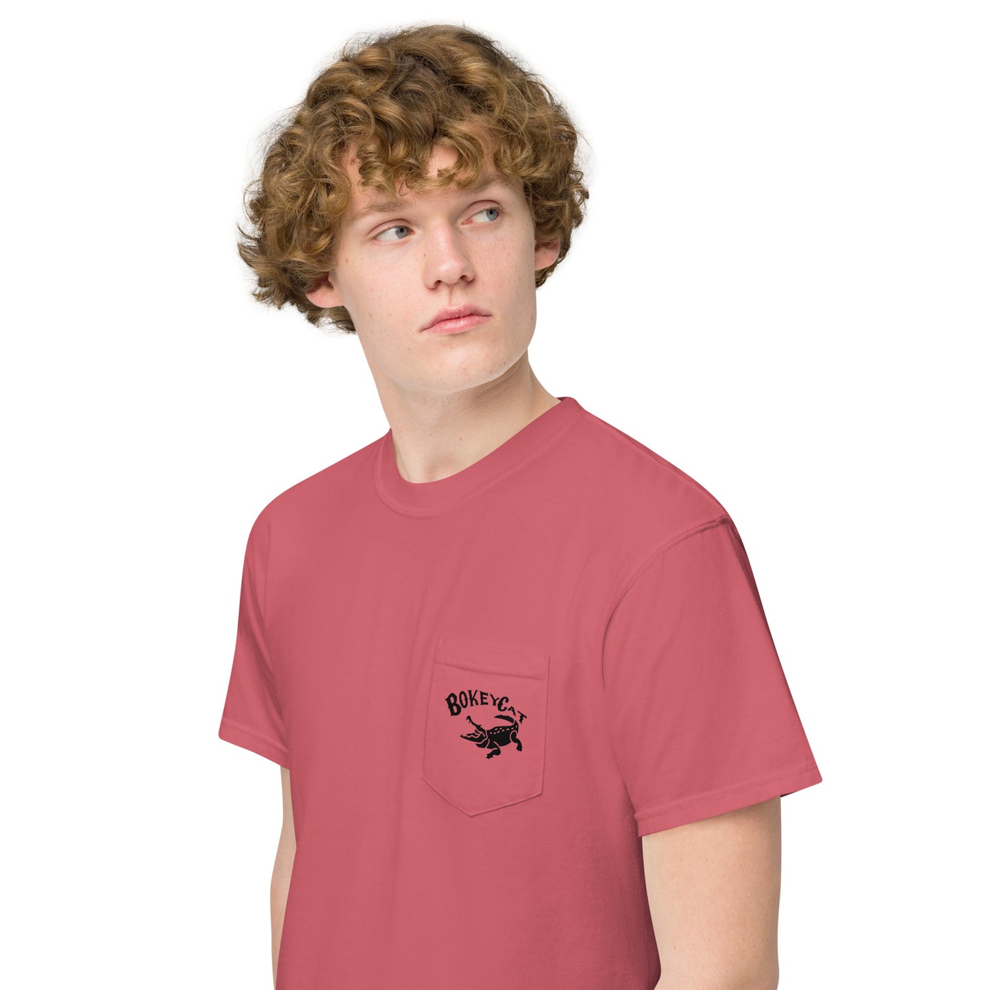 BokeyCat garment-dyed pocket t-shirt