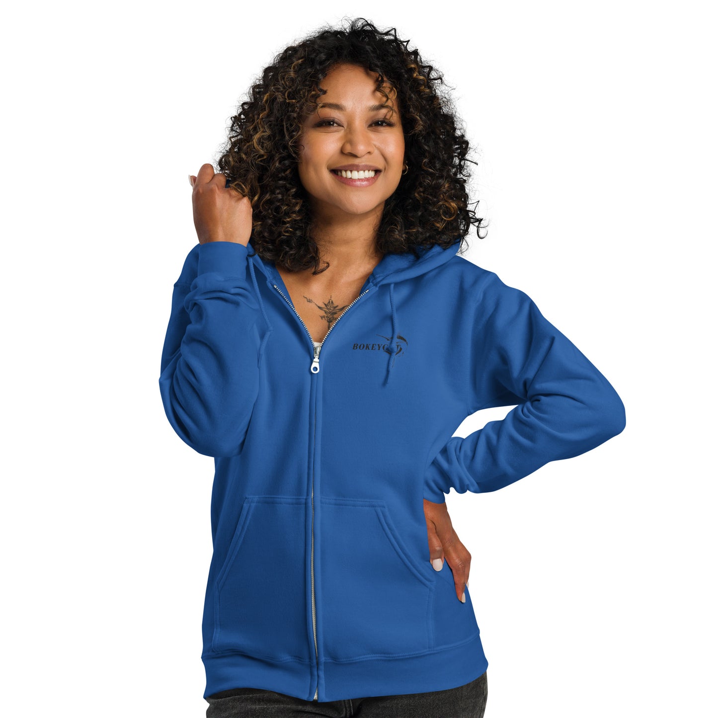 BokeyCat Unisex heavy blend zip hoodie