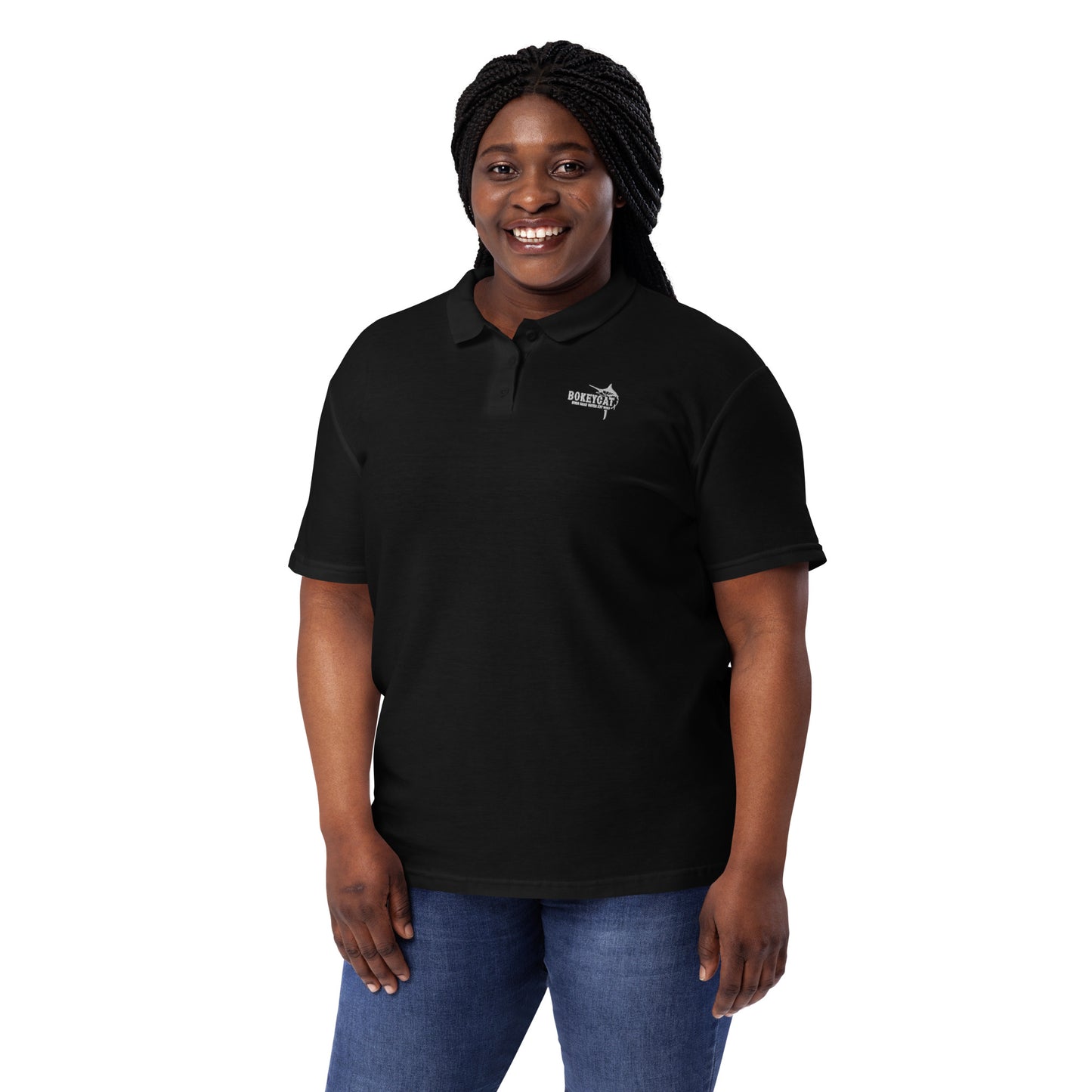BokeyCat Women’s pique polo shirt
