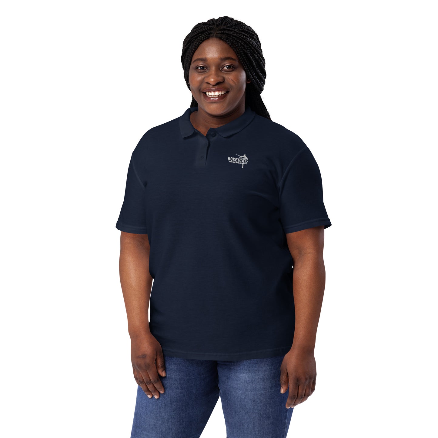 BokeyCat Women’s pique polo shirt