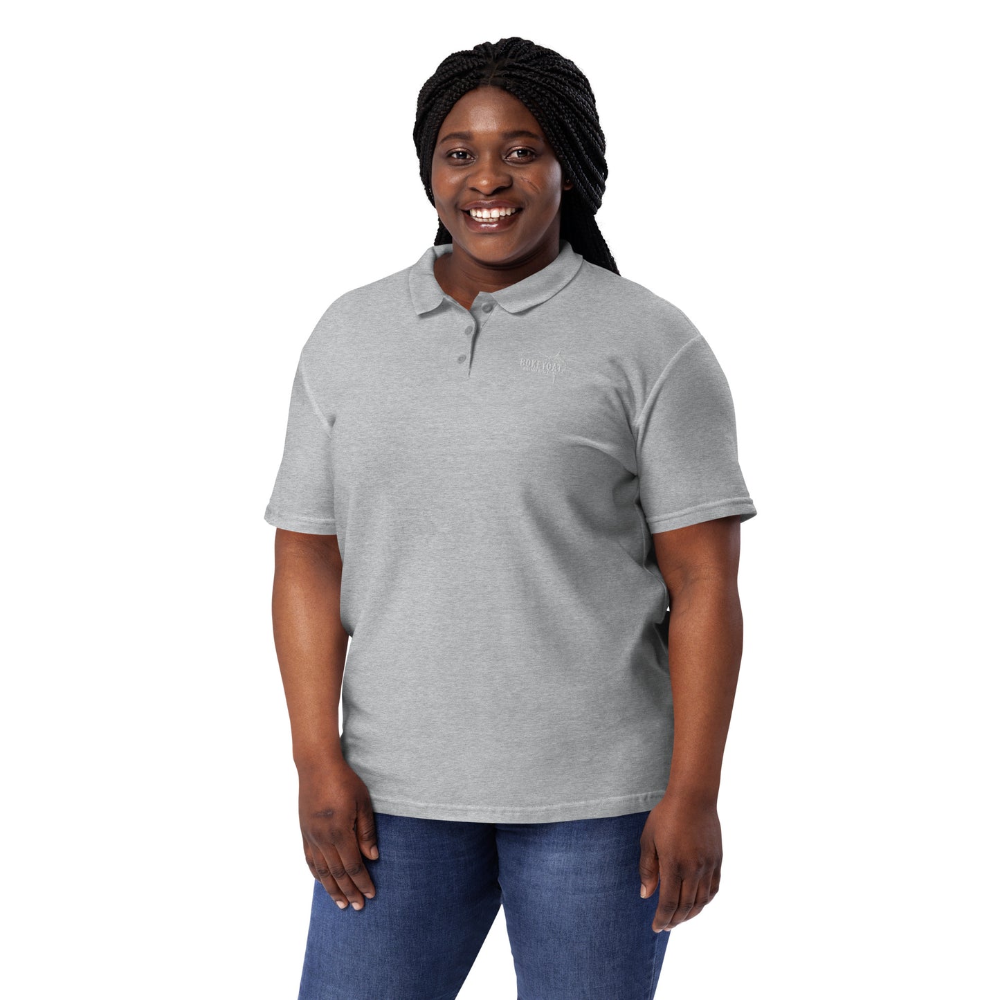 BokeyCat Women’s pique polo shirt