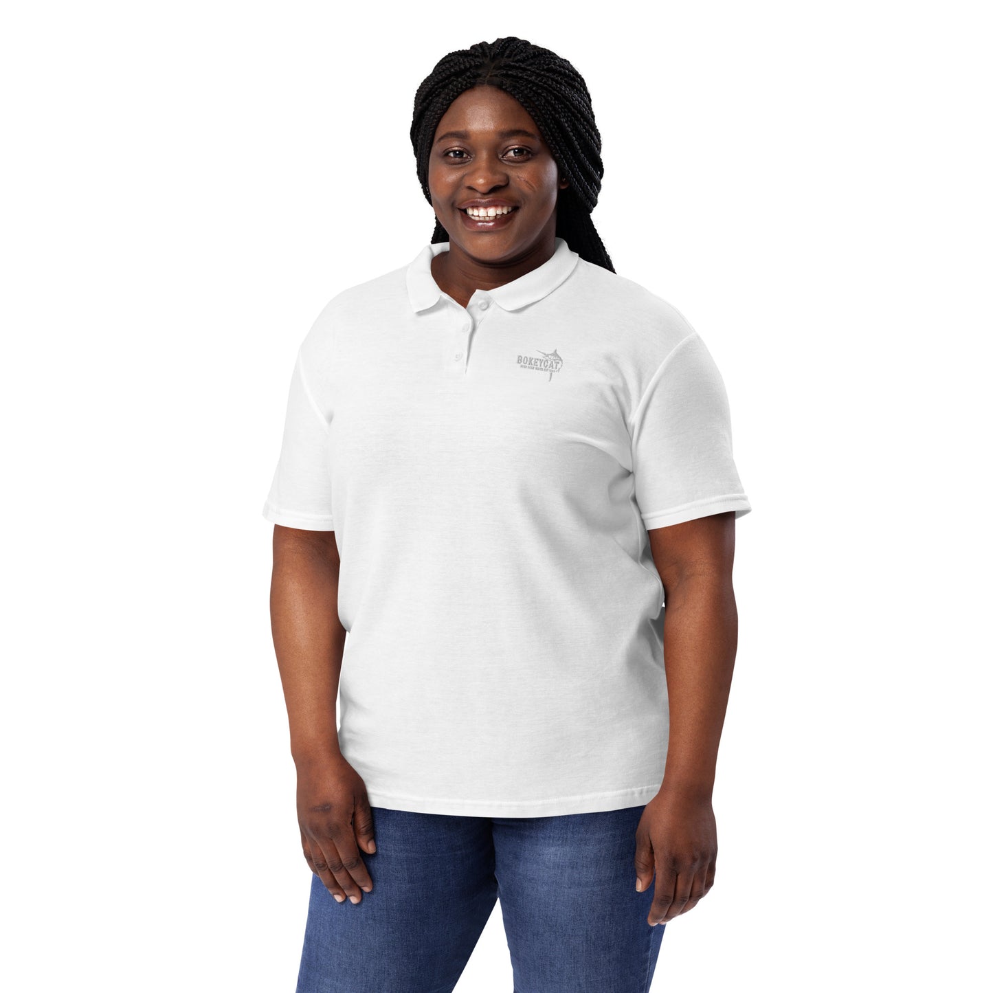 BokeyCat Women’s pique polo shirt
