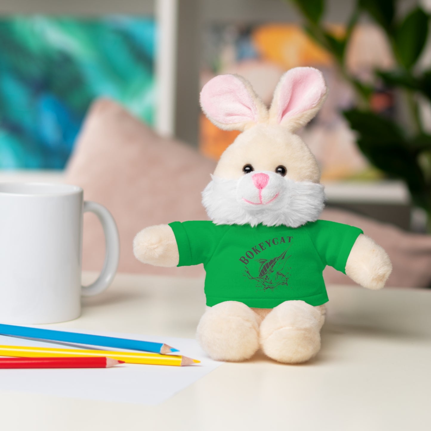 BokeyCat Stuffed Animals w Tee Shirt