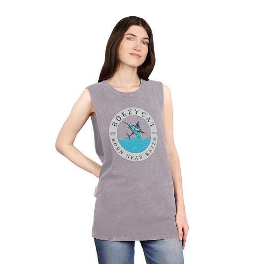 BokeyCat Unisex Stonewash Tank Top