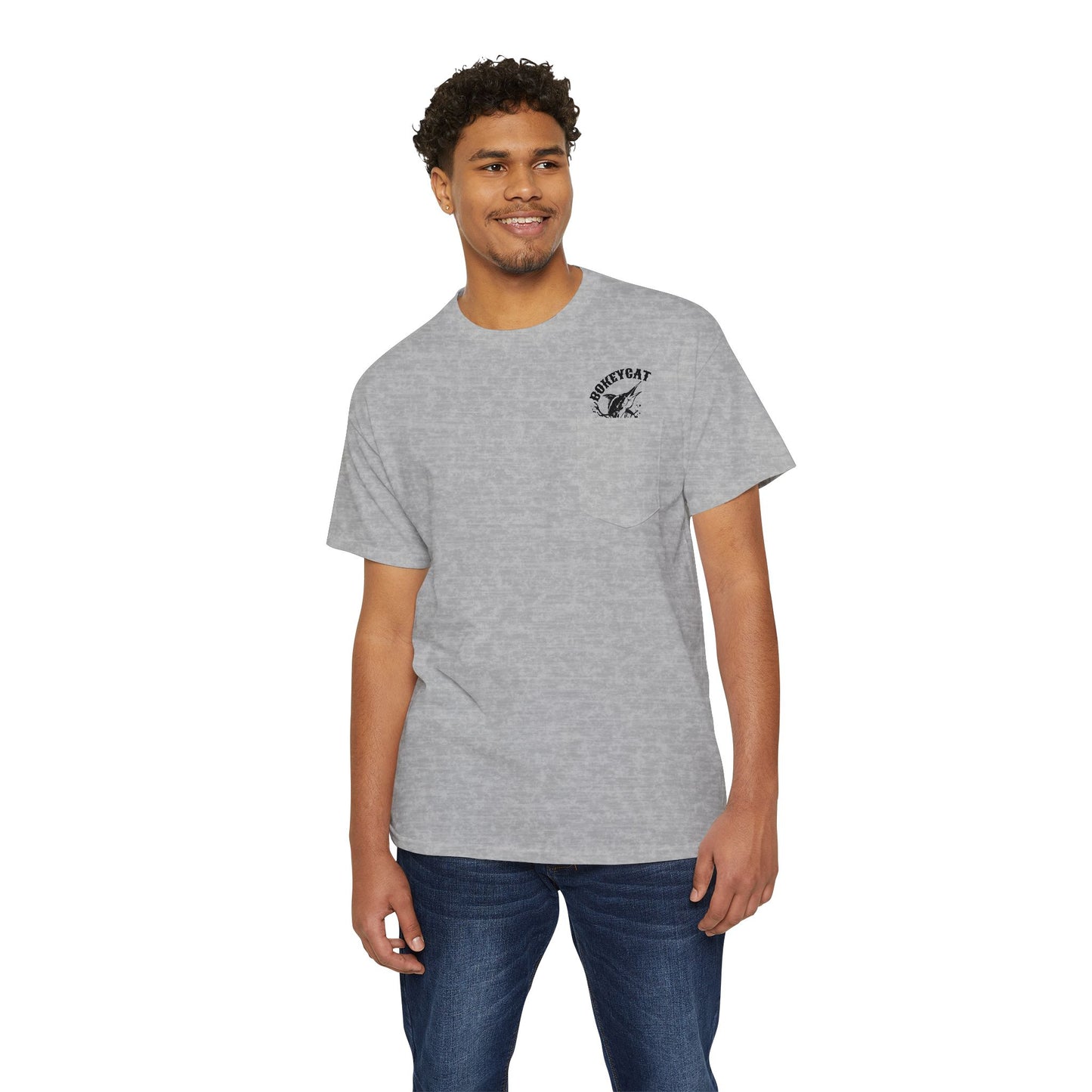 BokeyCat Unisex Heavy Cotton Pocket Tee