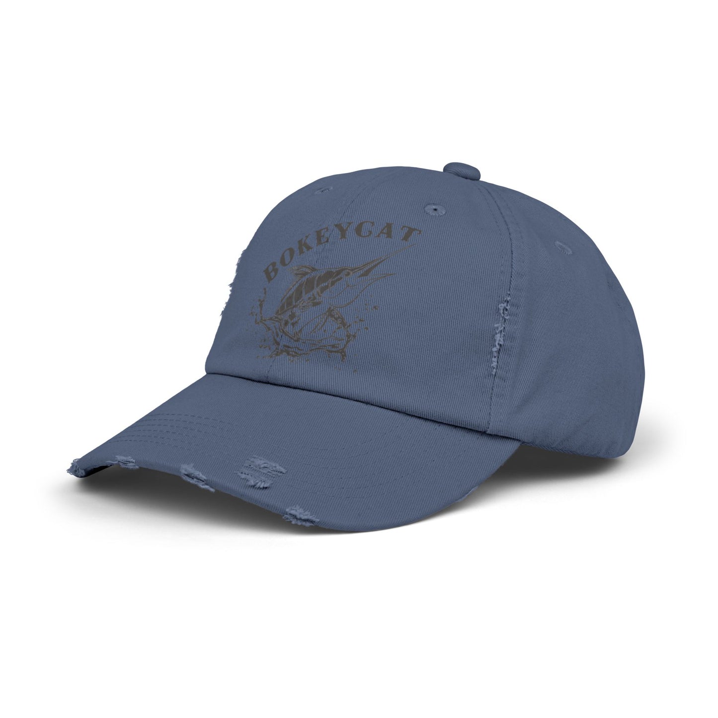 BokeyCat Unisex Distressed Cap