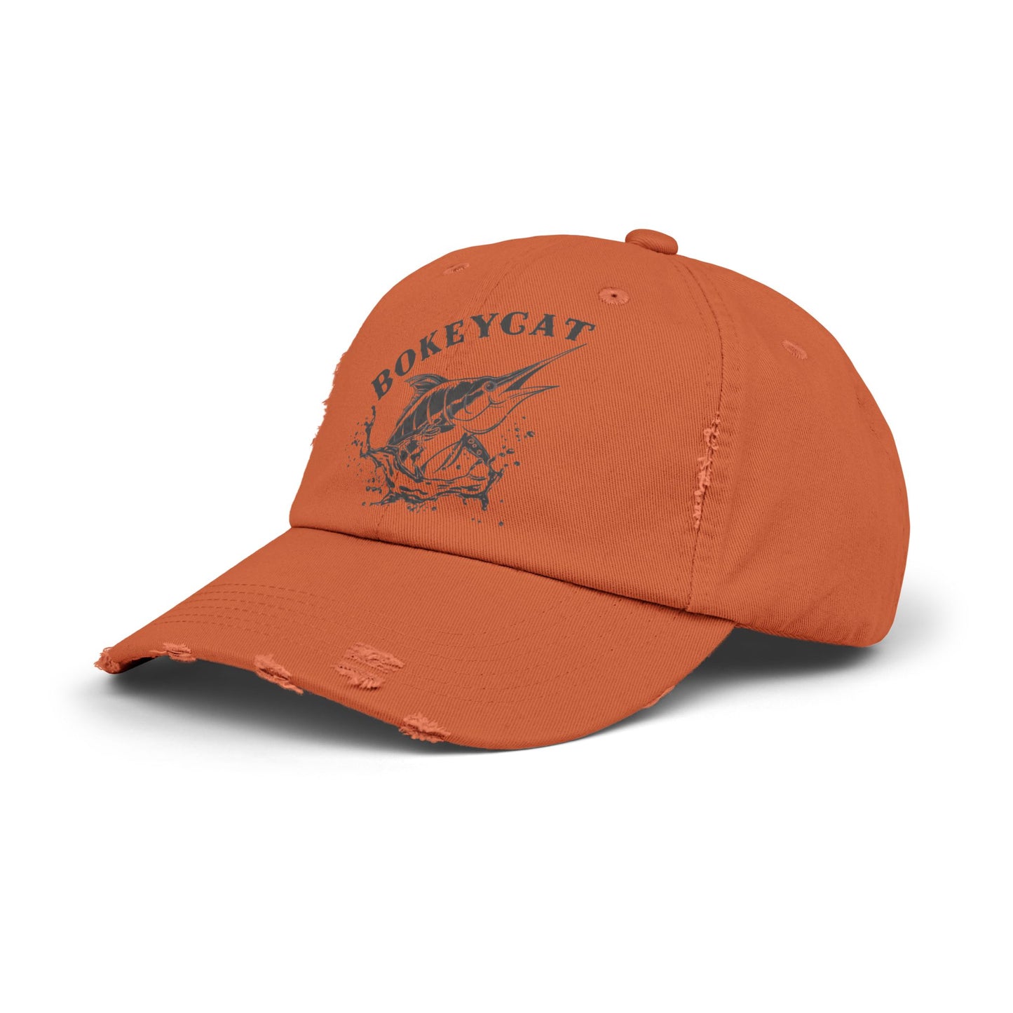 BokeyCat Unisex Distressed Cap