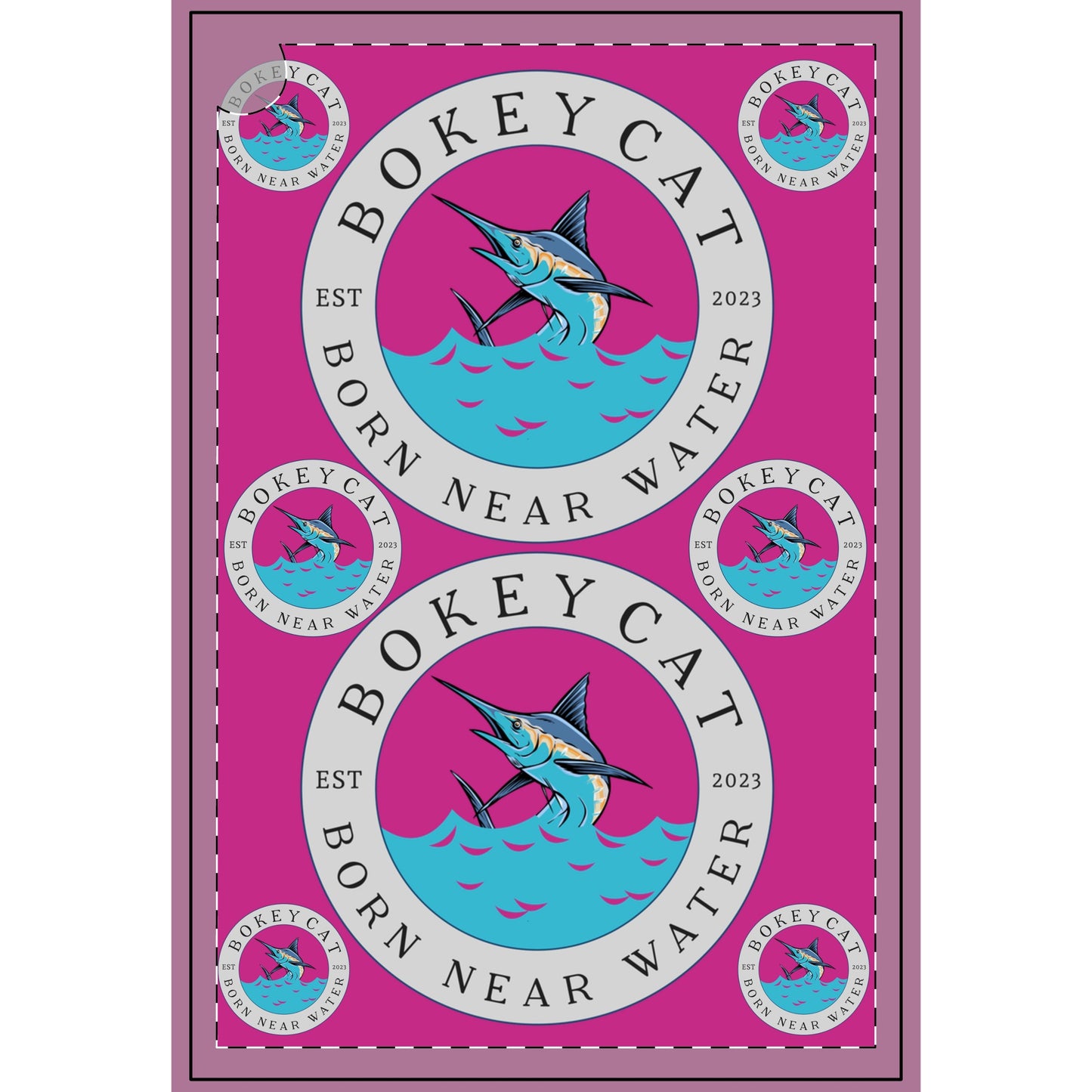 BokeyCat Golf Towel