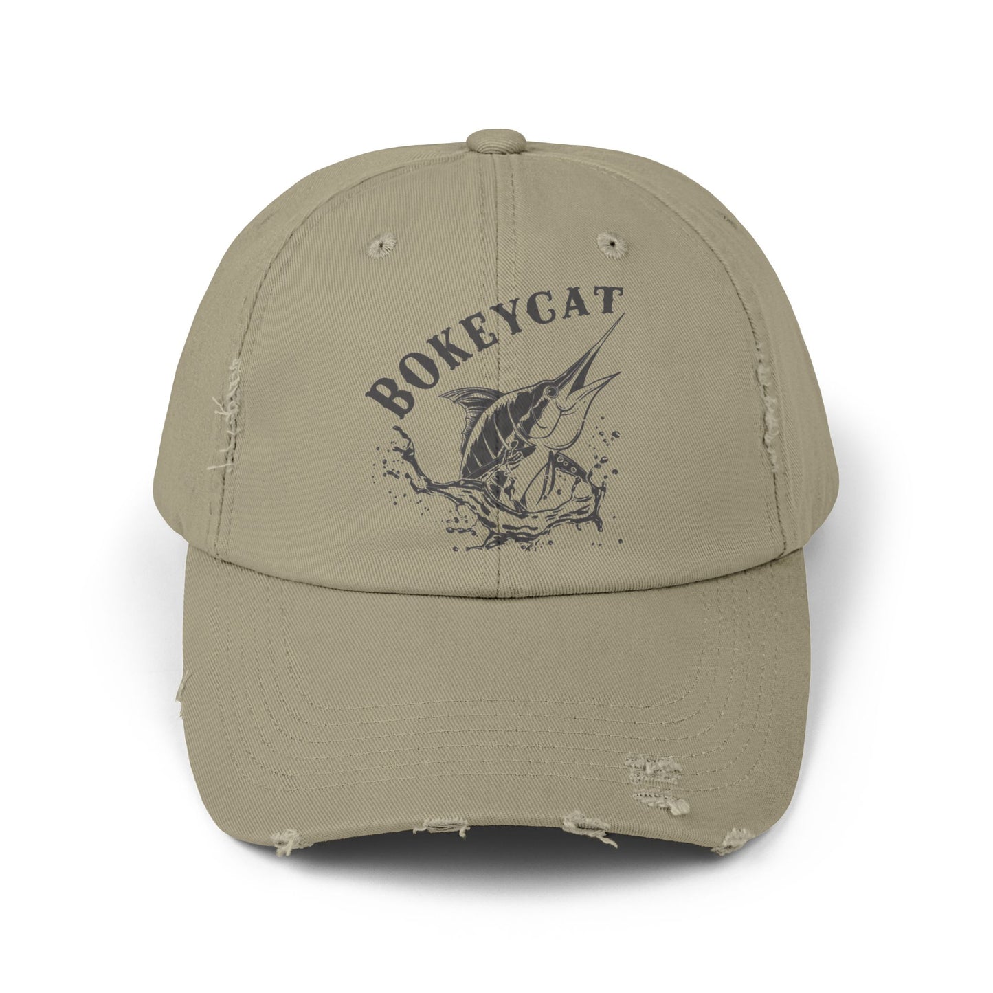 BokeyCat Unisex Distressed Cap