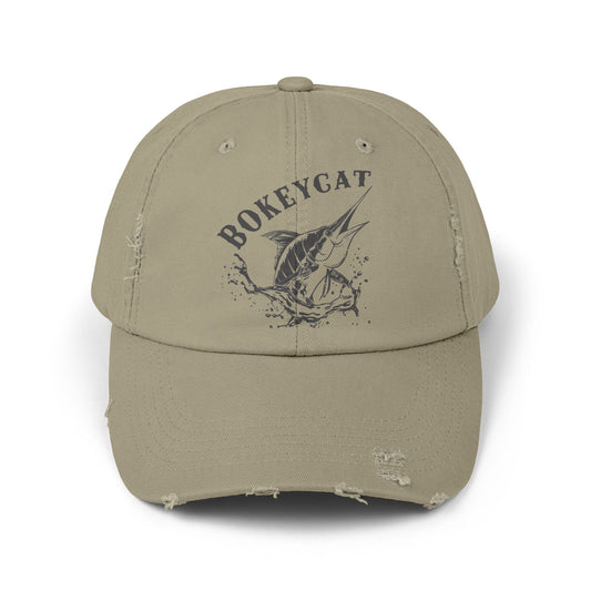 BokeyCat Unisex Distressed Cap