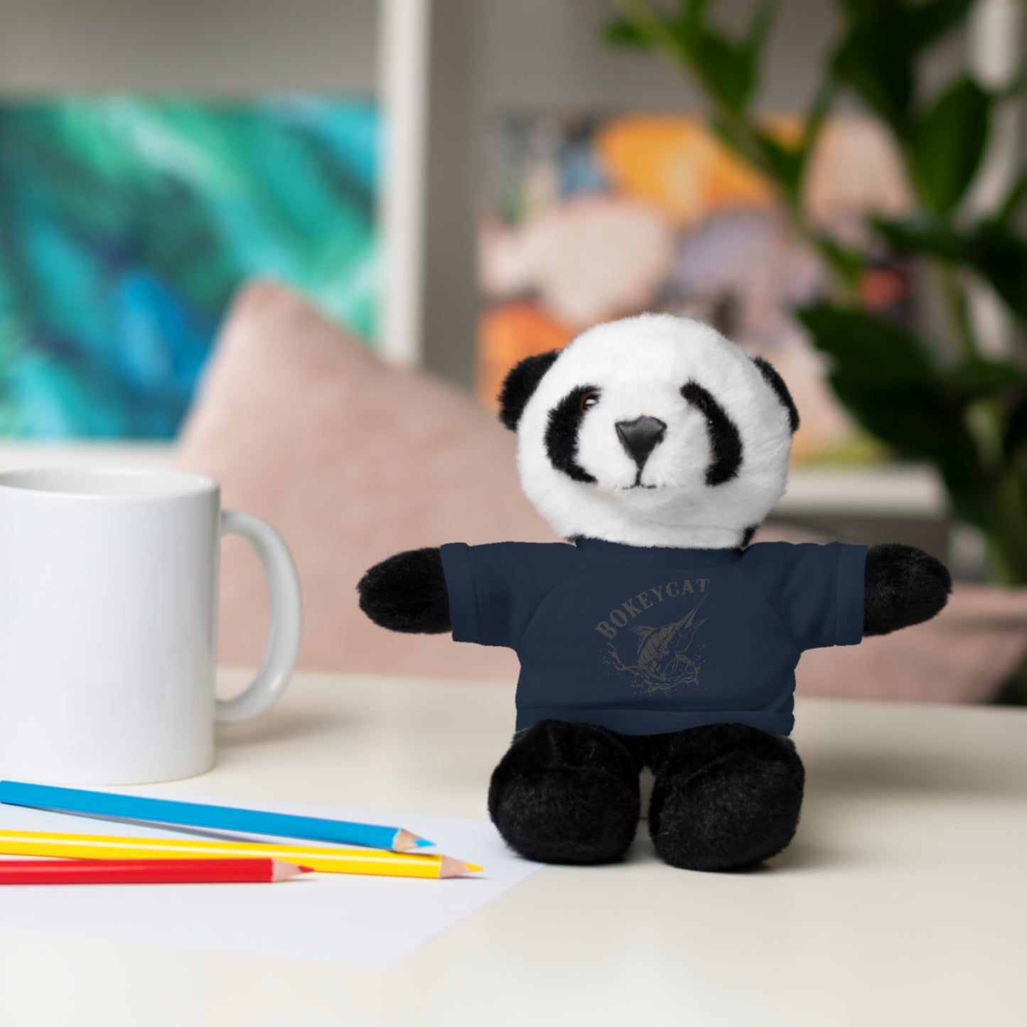 BokeyCat Stuffed Animals w Tee Shirt